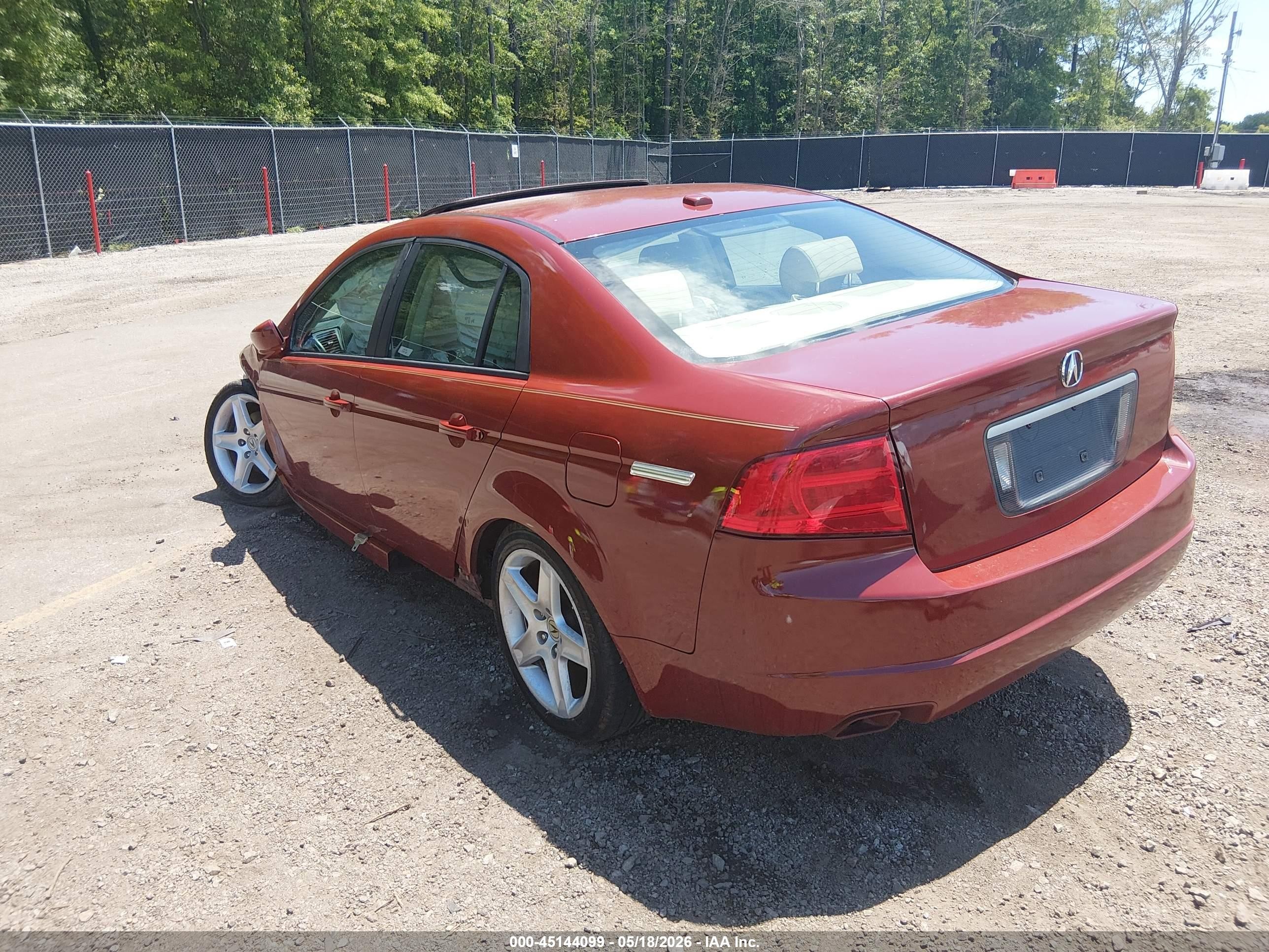 2006 Acura Tl   Красный vin: 19UUA66276A043085