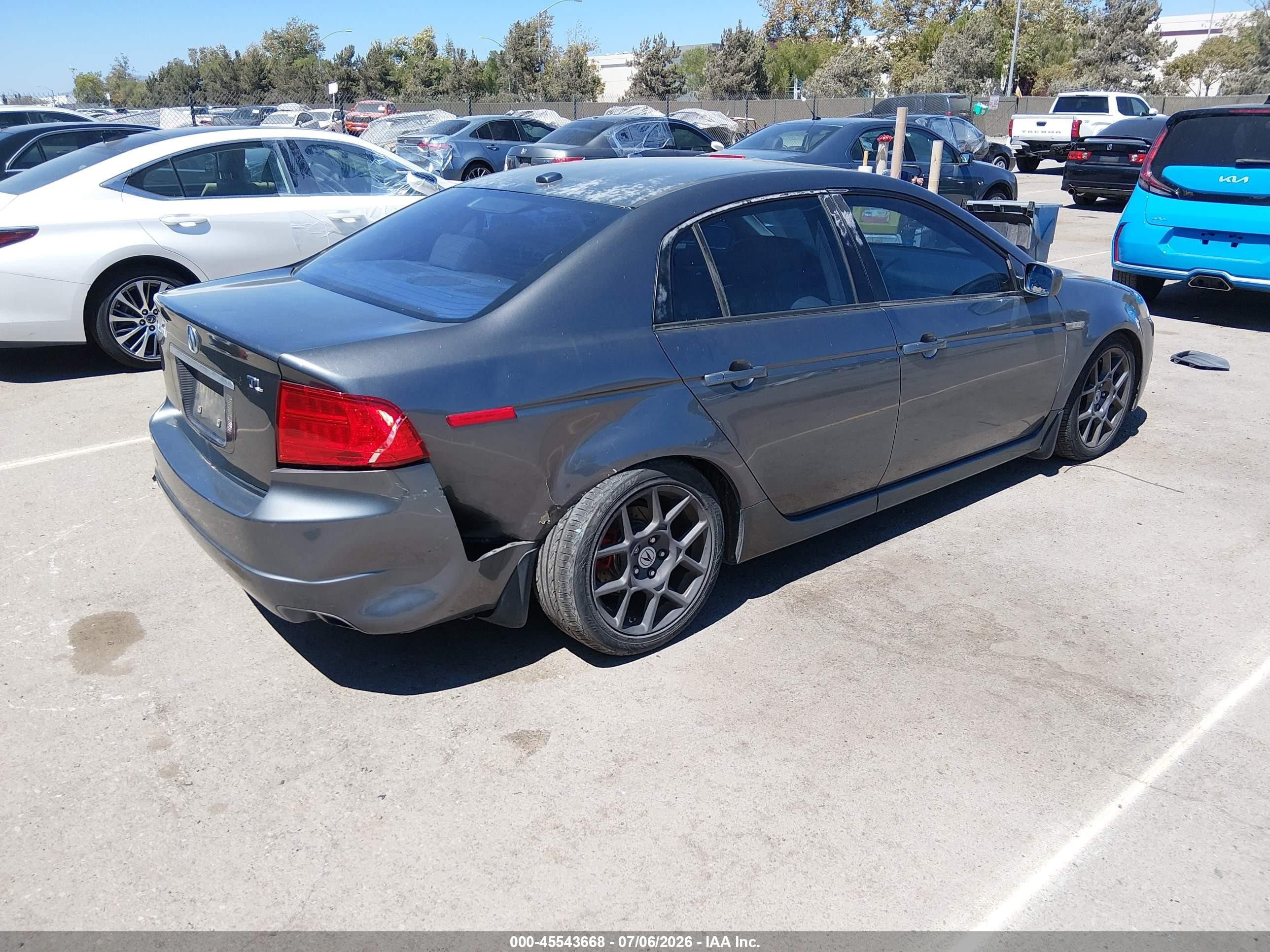 2006 Acura Tl   Gray vin: 19UUA66276A054250