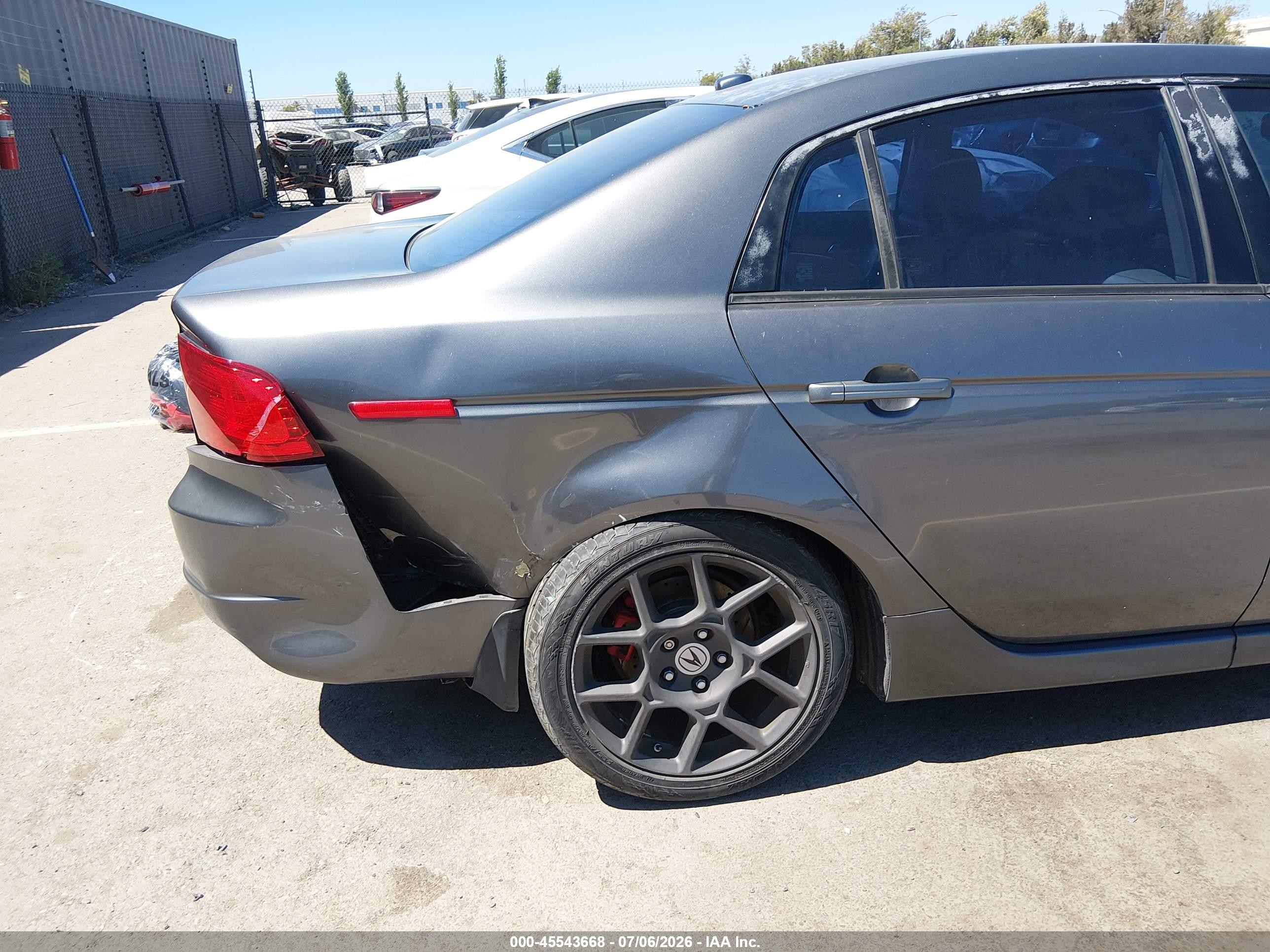 2006 Acura Tl   Gray vin: 19UUA66276A054250