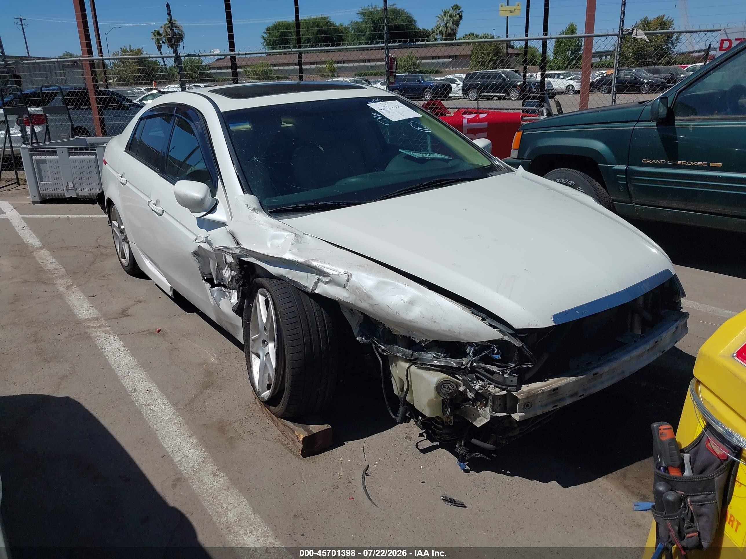 2006 Acura Tl   Белый vin: 19UUA66276A066687