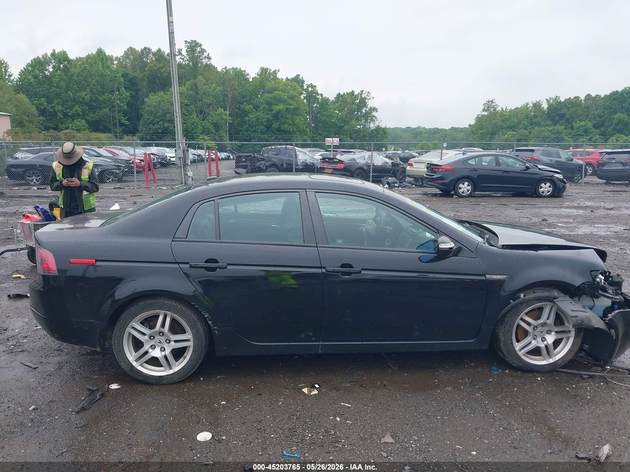 2007 Acura Tl 3.2 Черный vin: 19UUA66277A010055