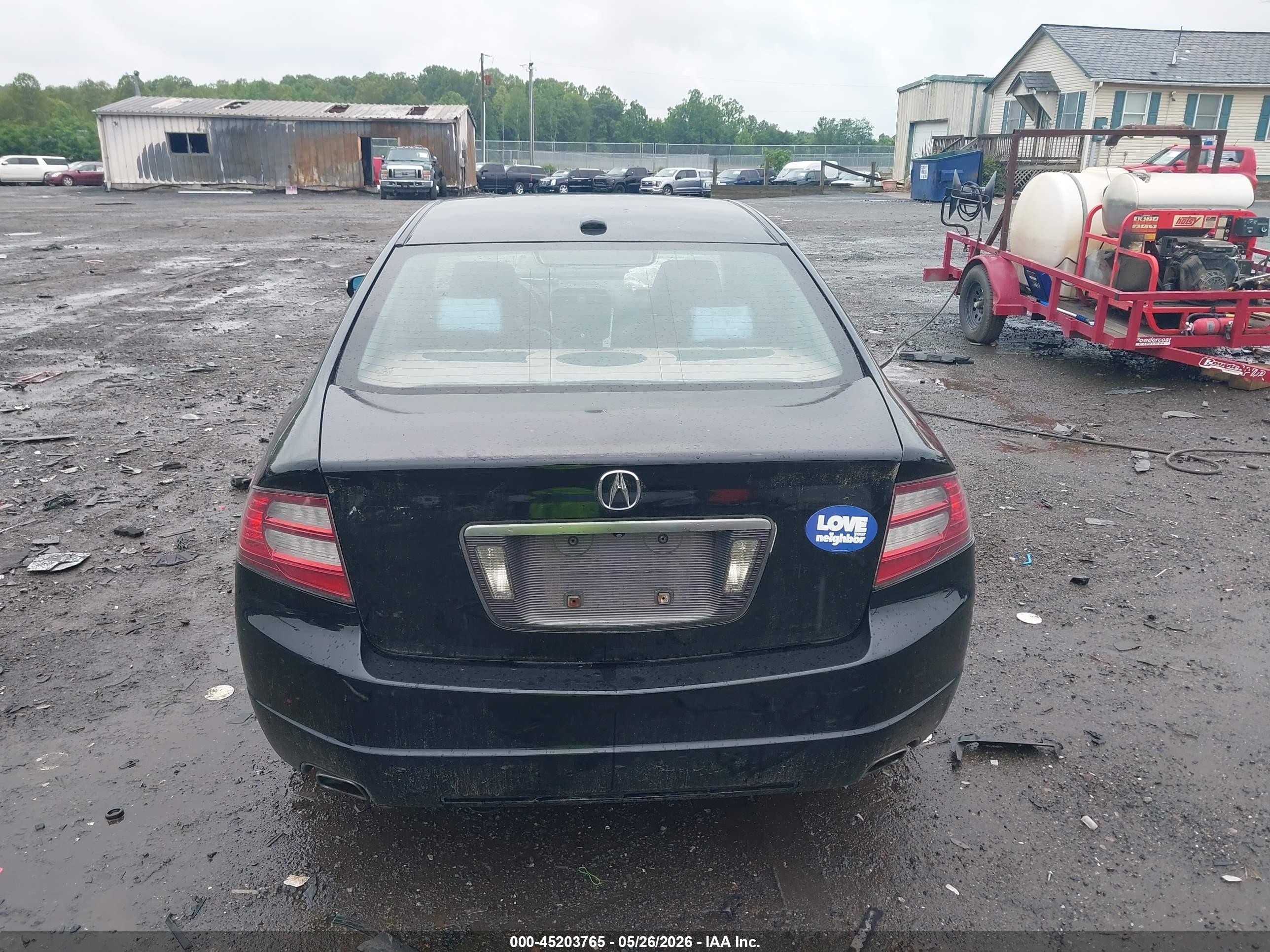 2007 Acura Tl 3.2 Черный vin: 19UUA66277A010055