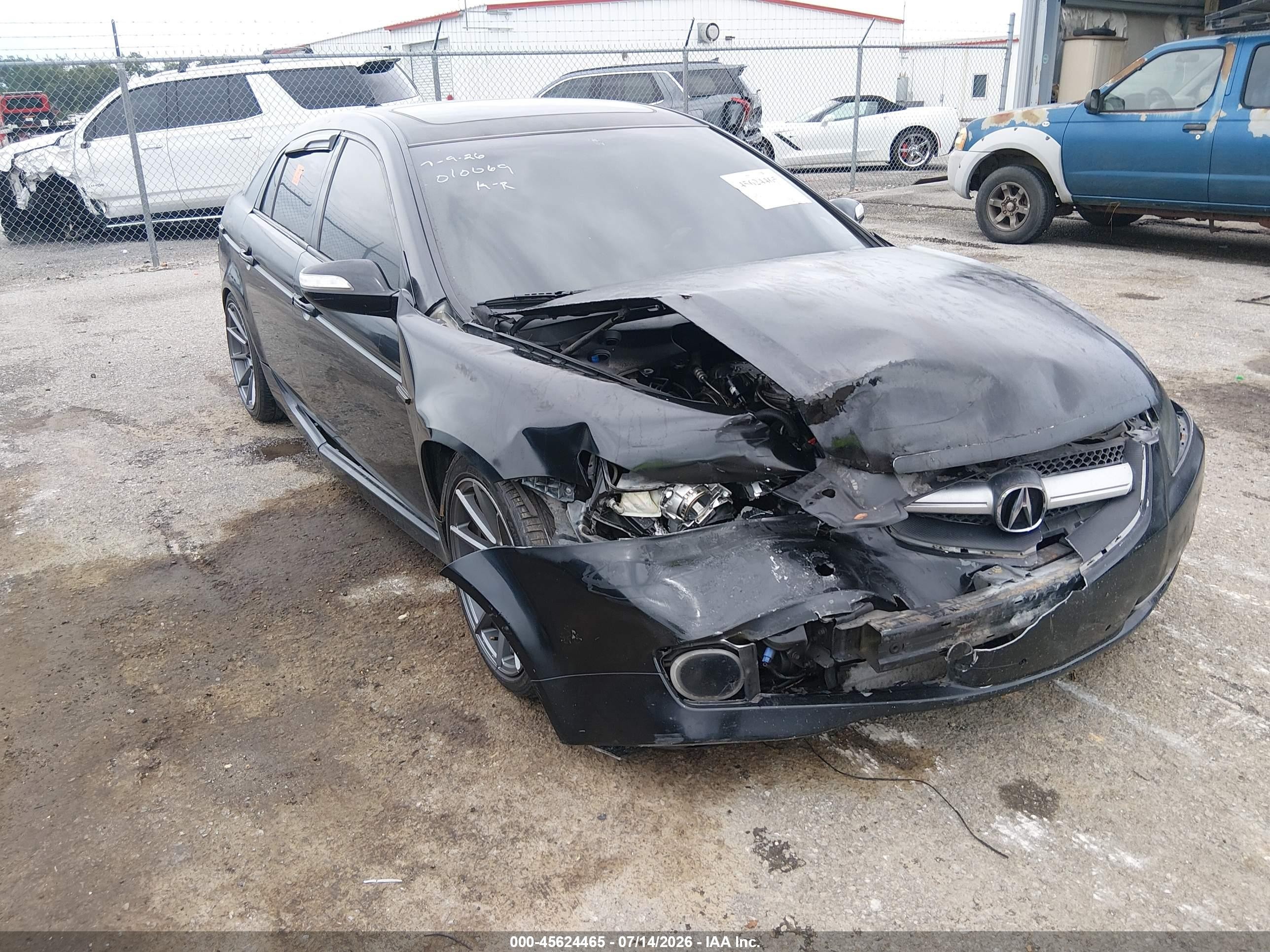 2007 Acura Tl 3.2 Черный vin: 19UUA66277A010069