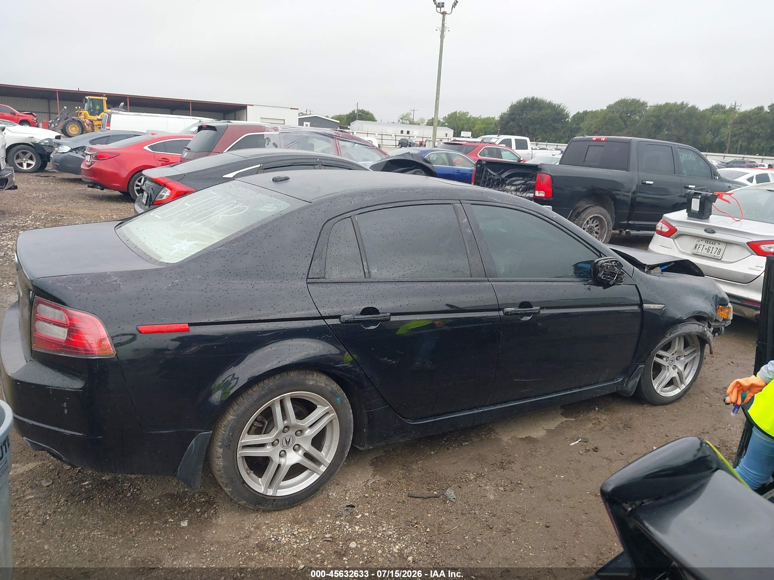 2007 Acura Tl 3.2 Black vin: 19UUA66277A011593