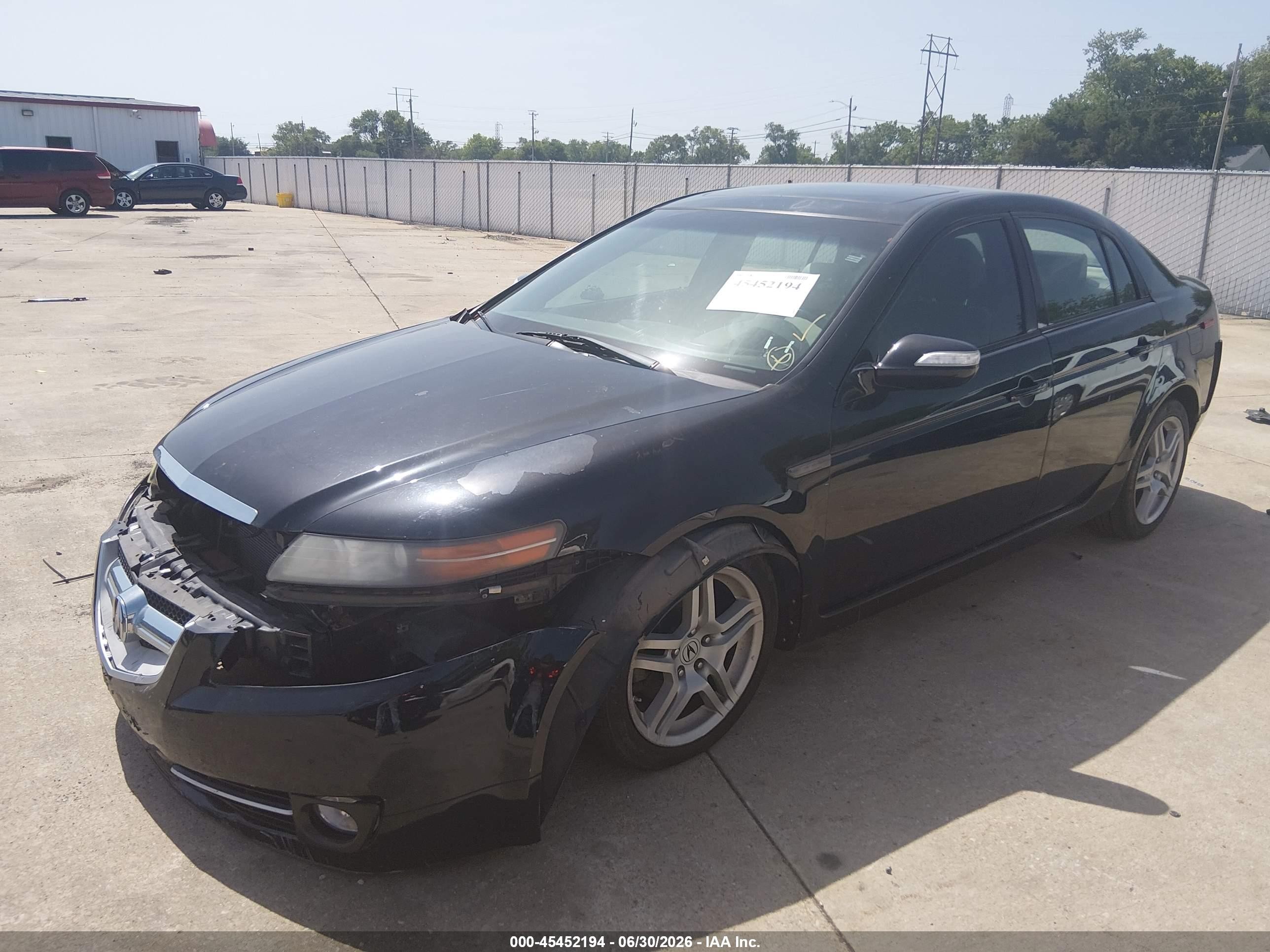 2007 Acura Tl 3.2 Черный vin: 19UUA66277A017006