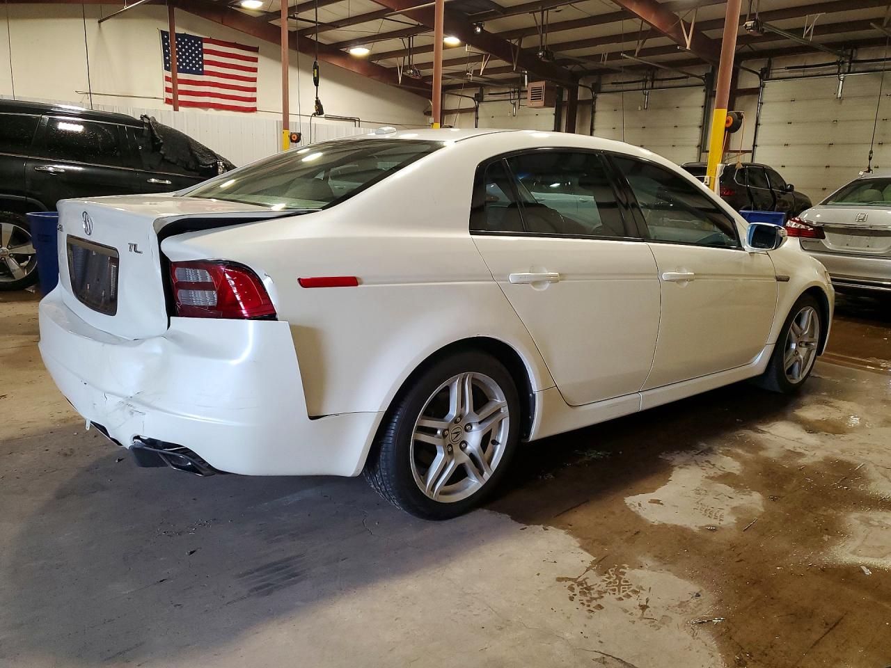 2007 Acura Tl White vin: 19UUA66277A019113