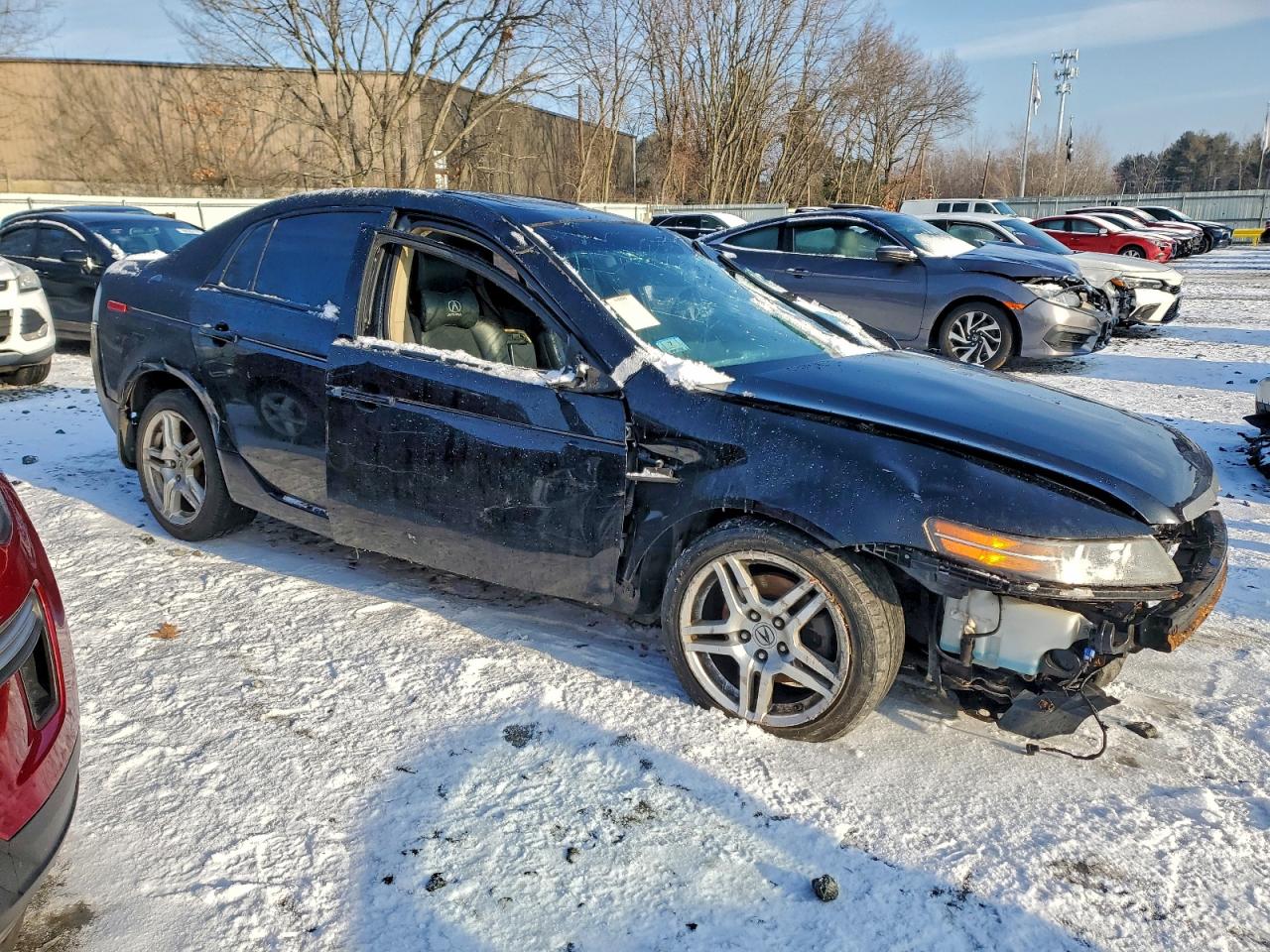 2007 Acura Tl Black vin: 19UUA66277A041113