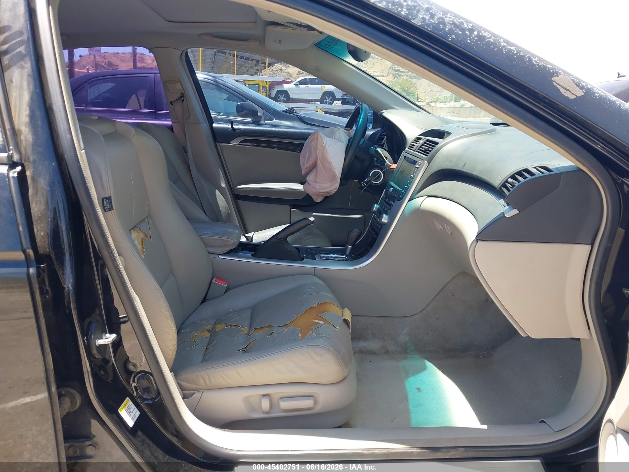 2007 Acura Tl 3.2 Black vin: 19UUA66277A045047