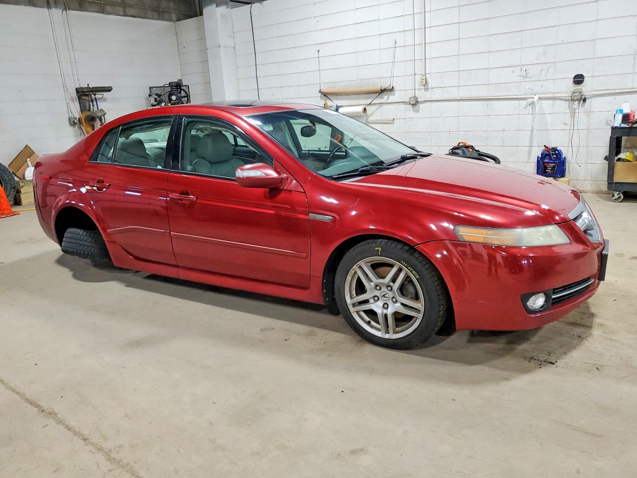2008 Acura Tl Red vin: 19UUA66278A010493