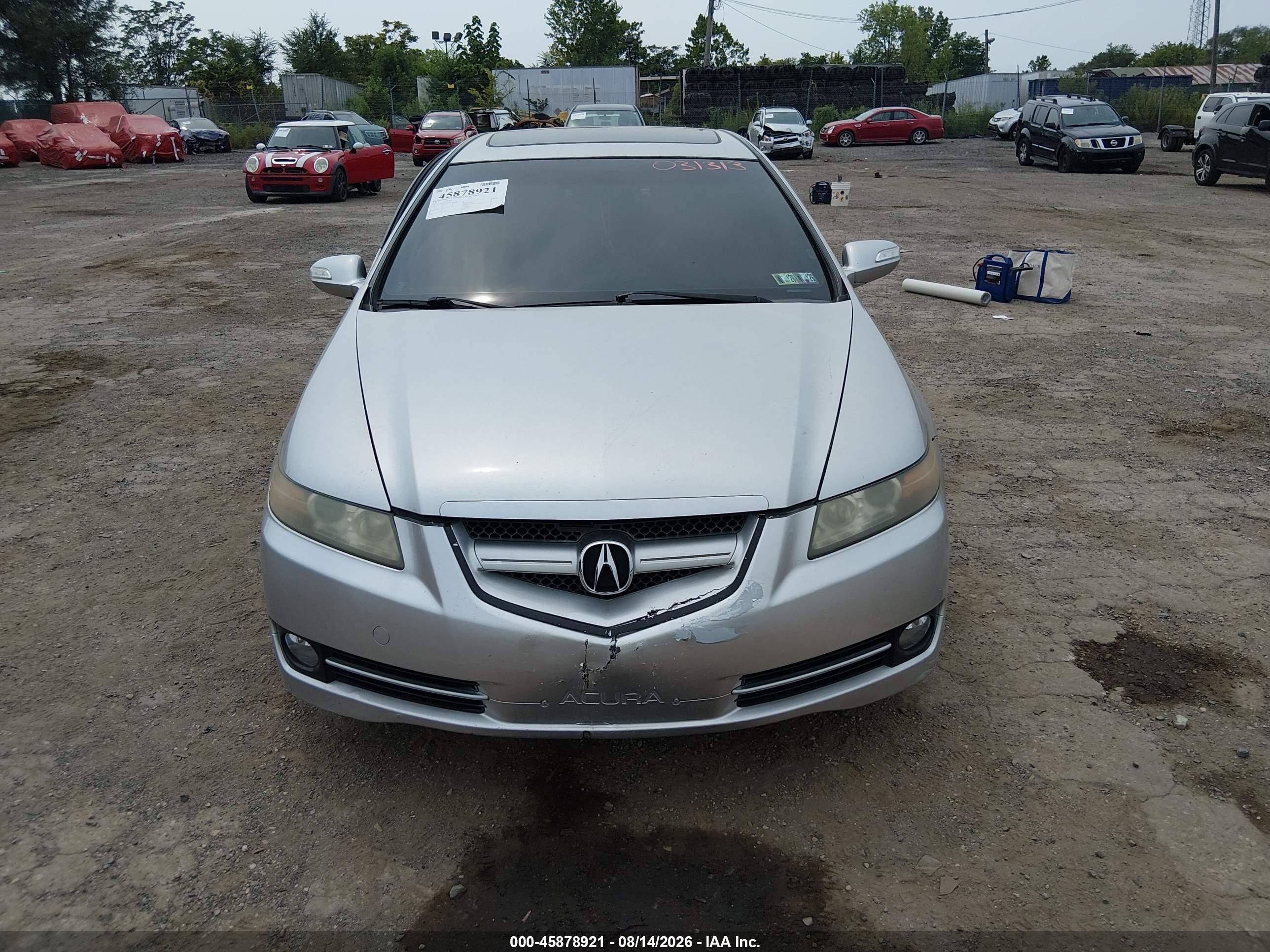 2008 Acura Tl 3.2 Серебряный vin: 19UUA66278A031313