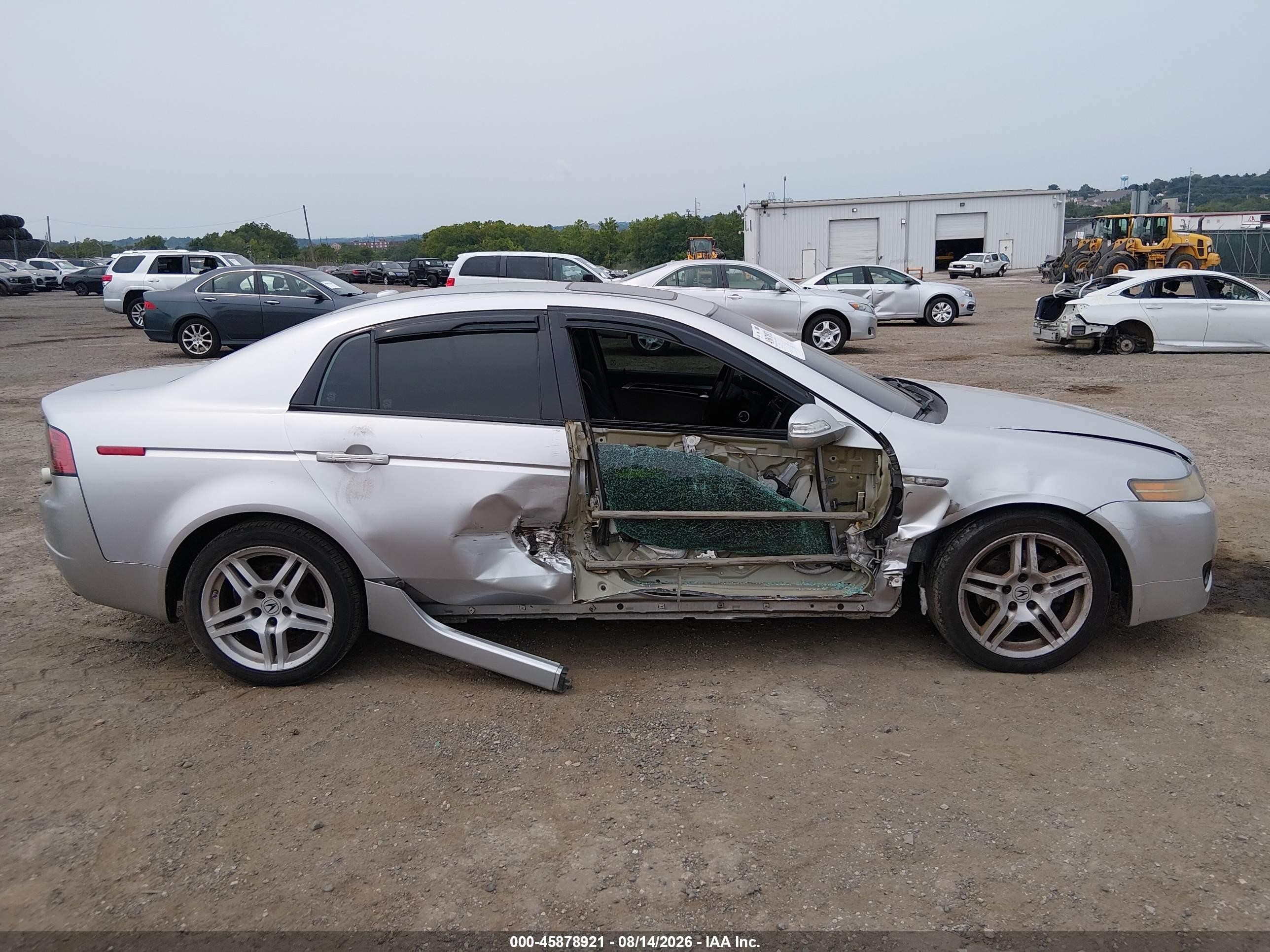 2008 Acura Tl 3.2 Серебряный vin: 19UUA66278A031313