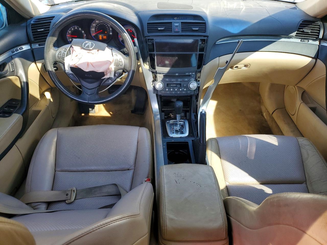 2008 Acura Tl Cream vin: 19UUA66278A033823