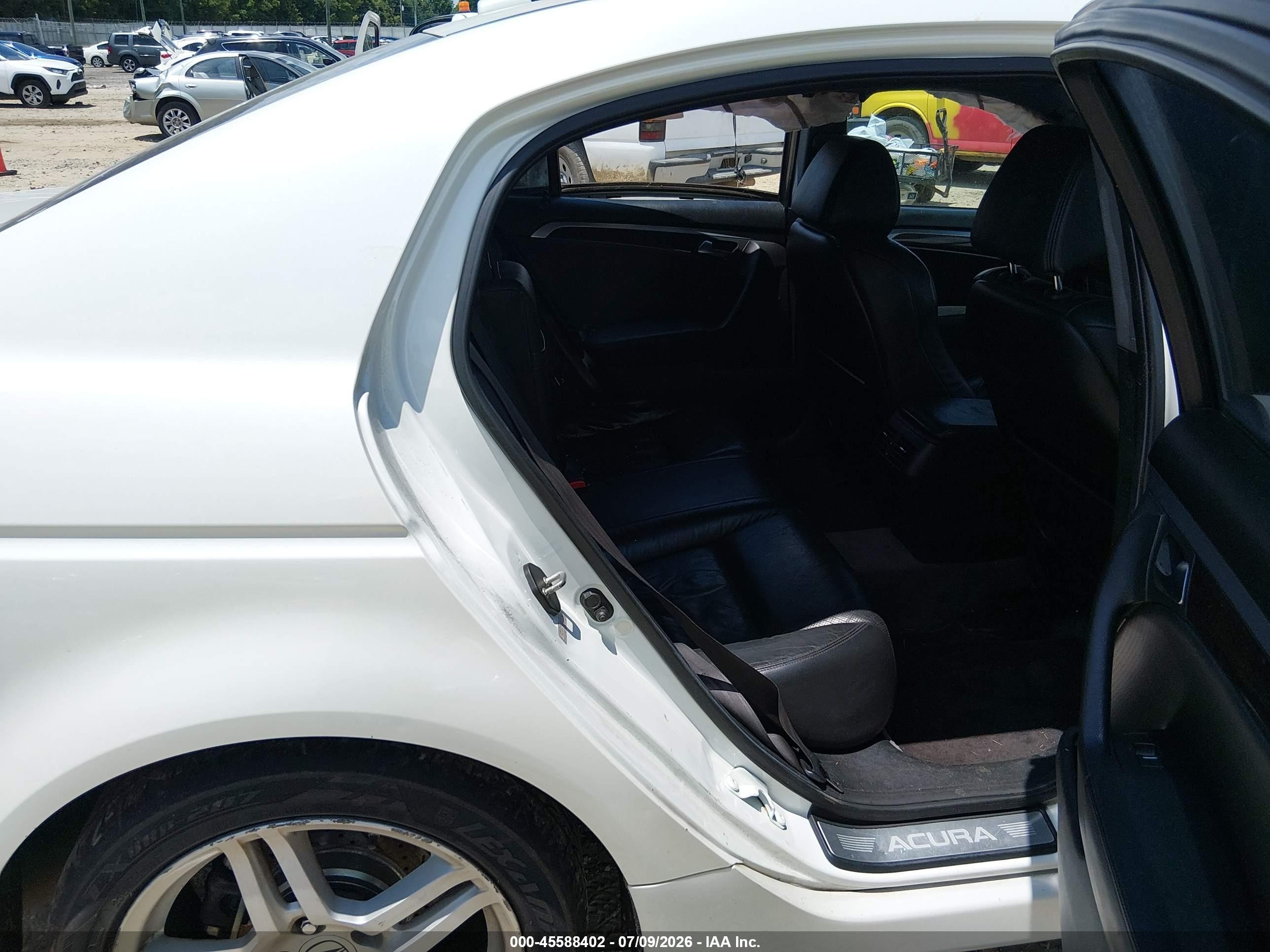 2008 Acura Tl 3.2 White vin: 19UUA66278A035894