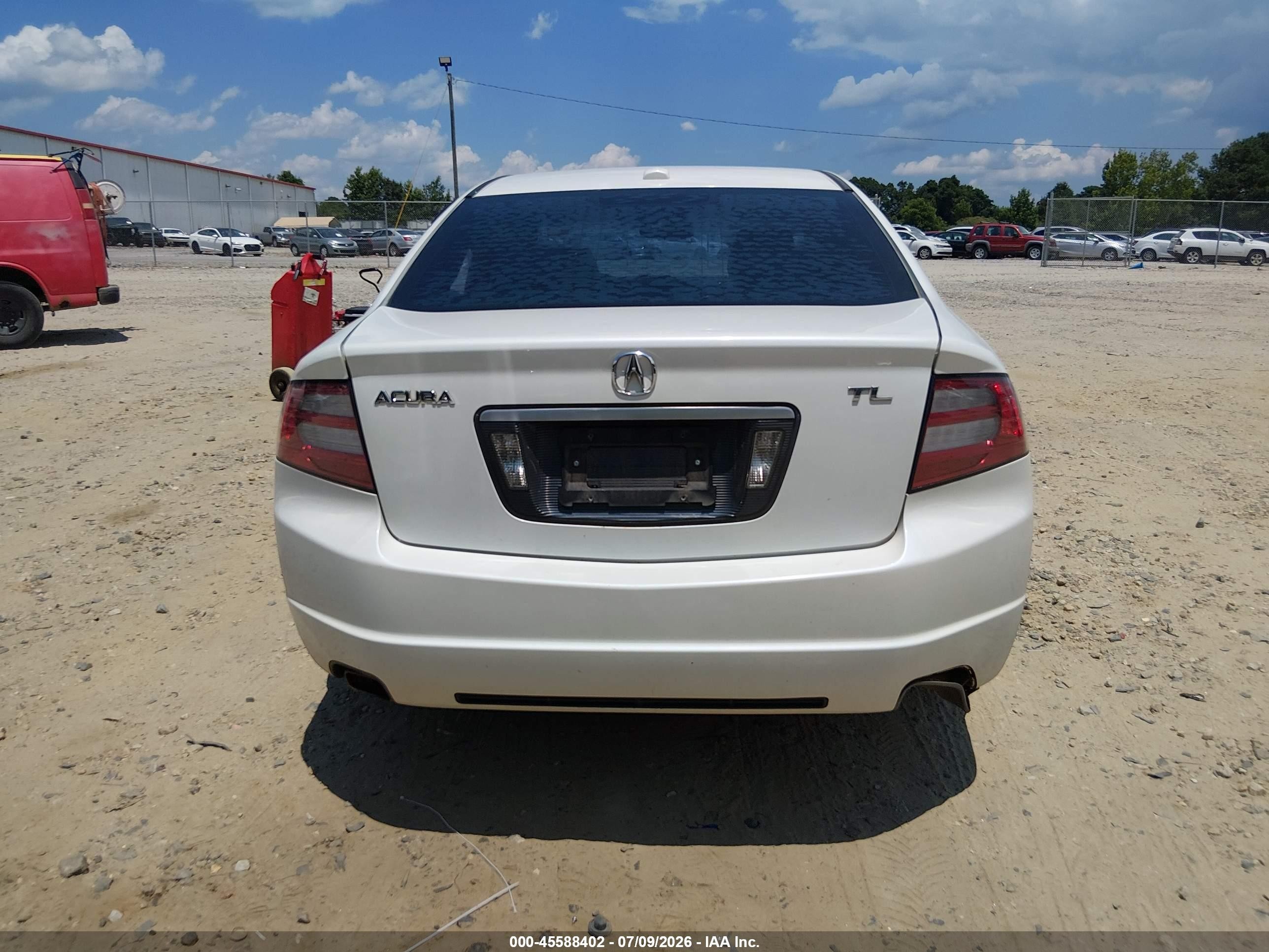 2008 Acura Tl 3.2 White vin: 19UUA66278A035894
