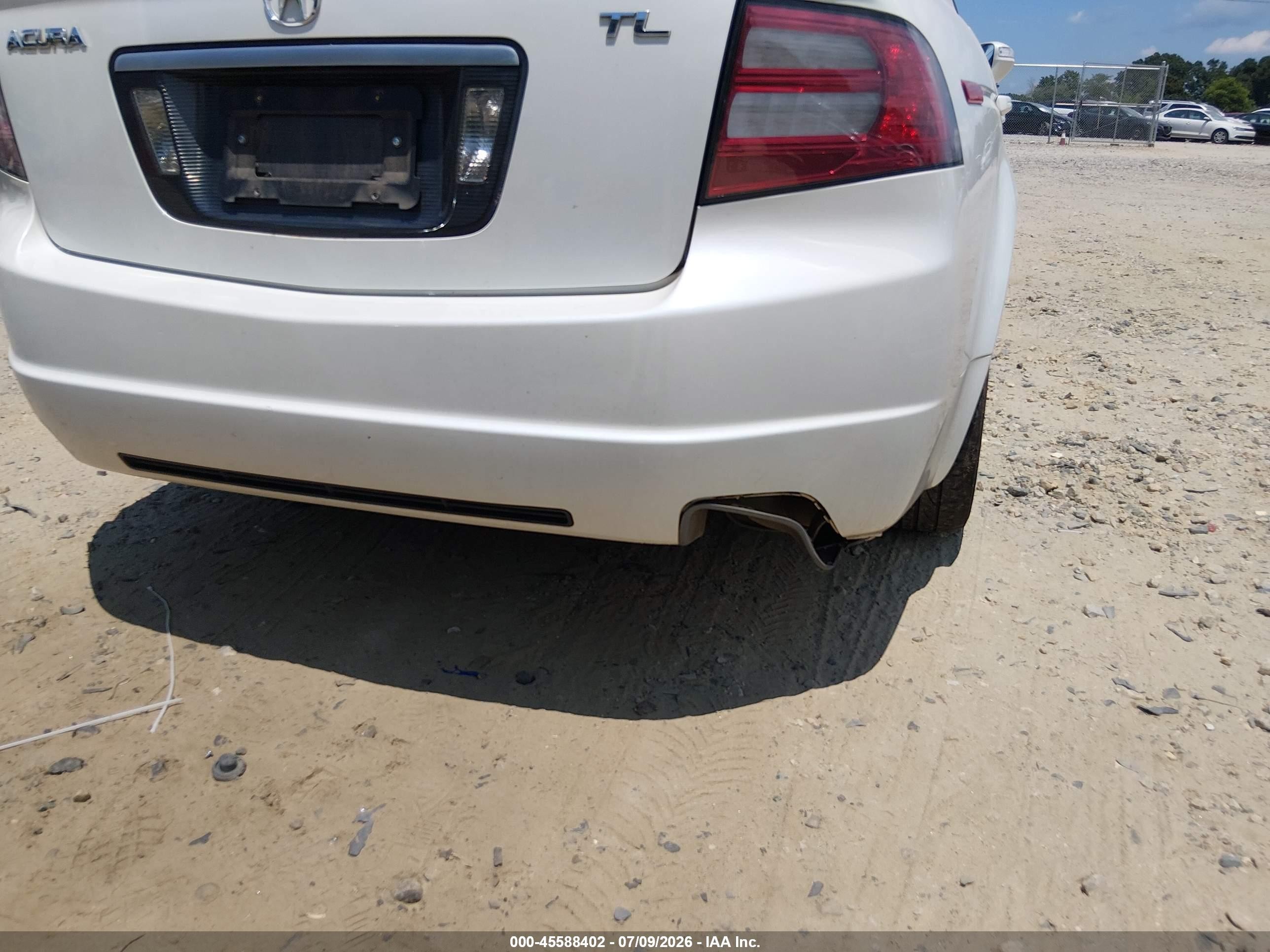 2008 Acura Tl 3.2 White vin: 19UUA66278A035894