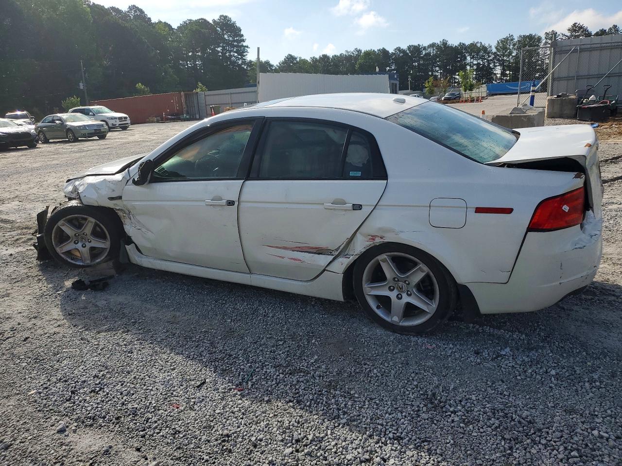 2004 Acura Tl White vin: 19UUA66284A012800