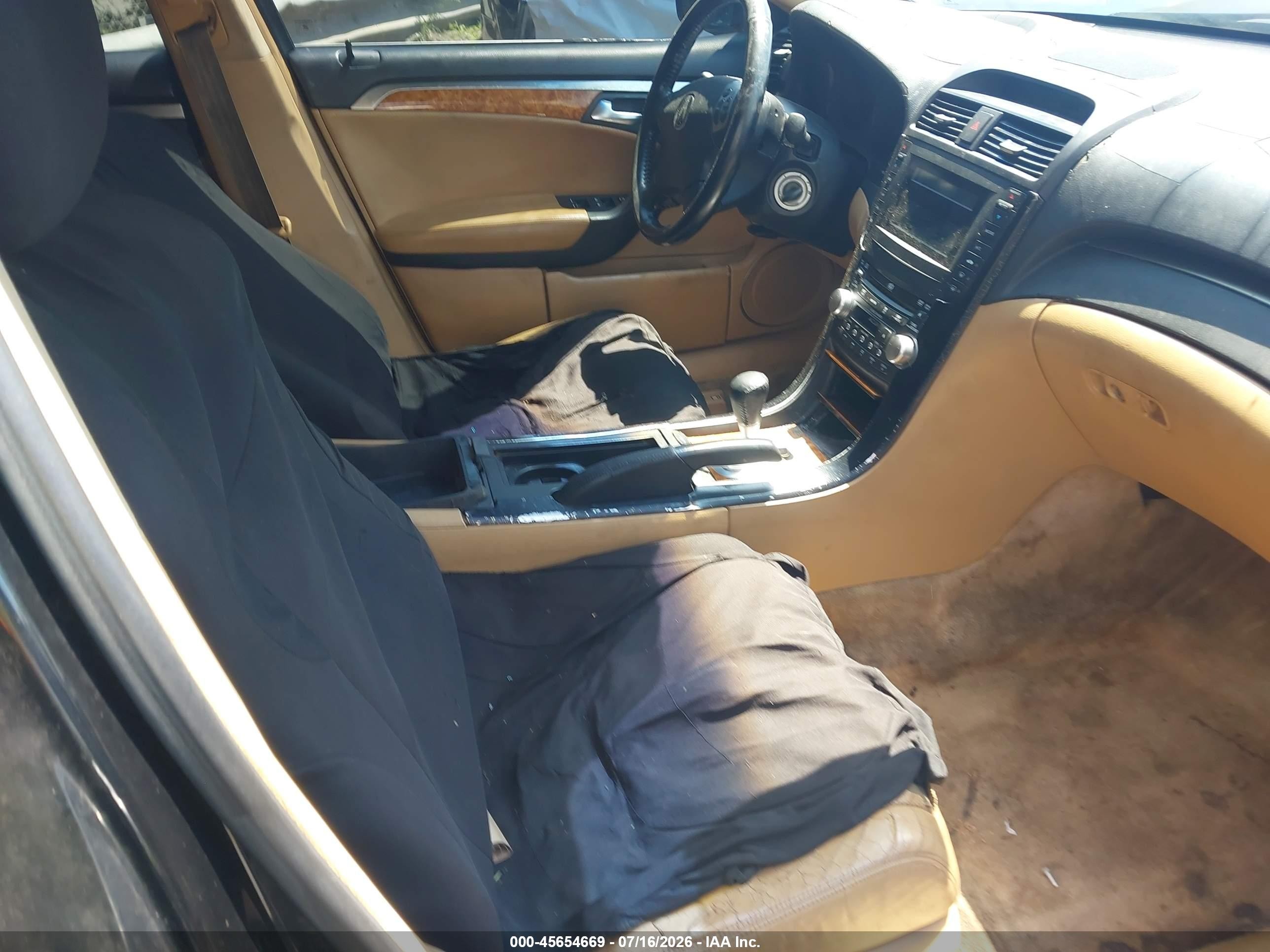 2004 Acura Tl   Black vin: 19UUA66284A024171