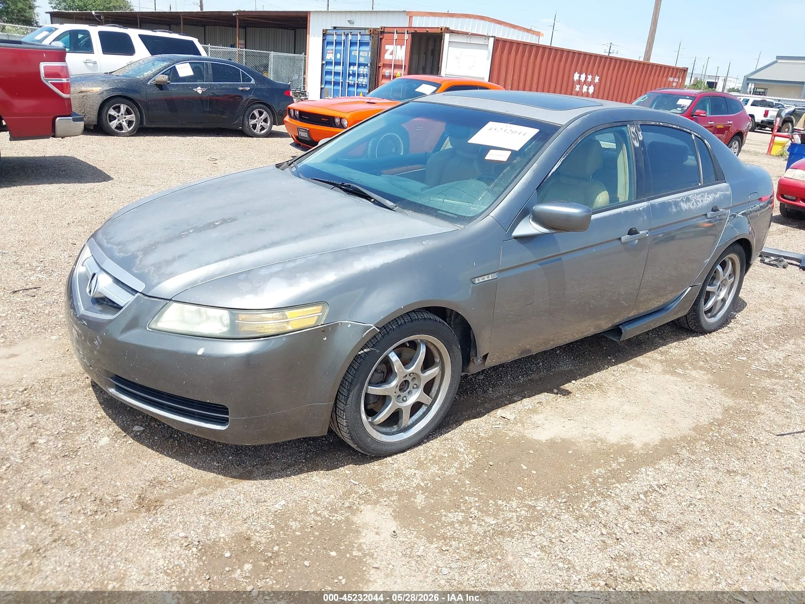 2004 Acura Tl   Gray vin: 19UUA66284A033128