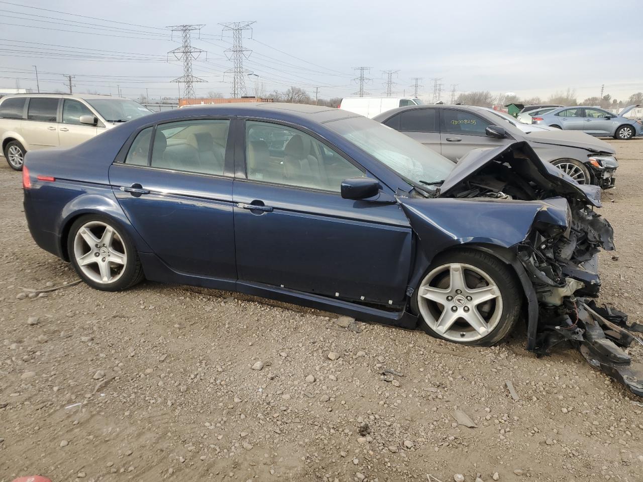 2004 Acura Tl Blue vin: 19UUA66284A034408