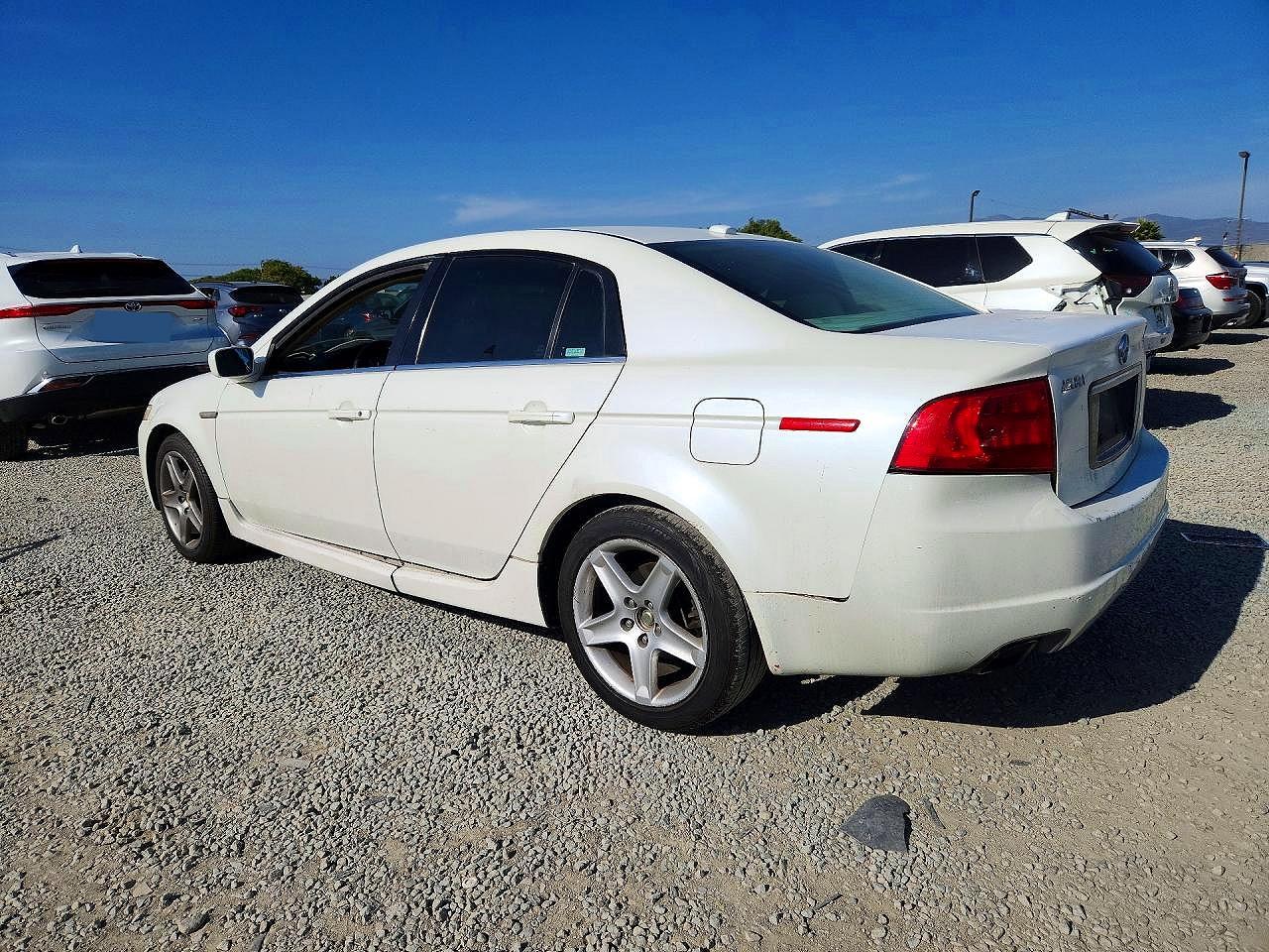 2004 Acura Tl White vin: 19UUA66284A046400