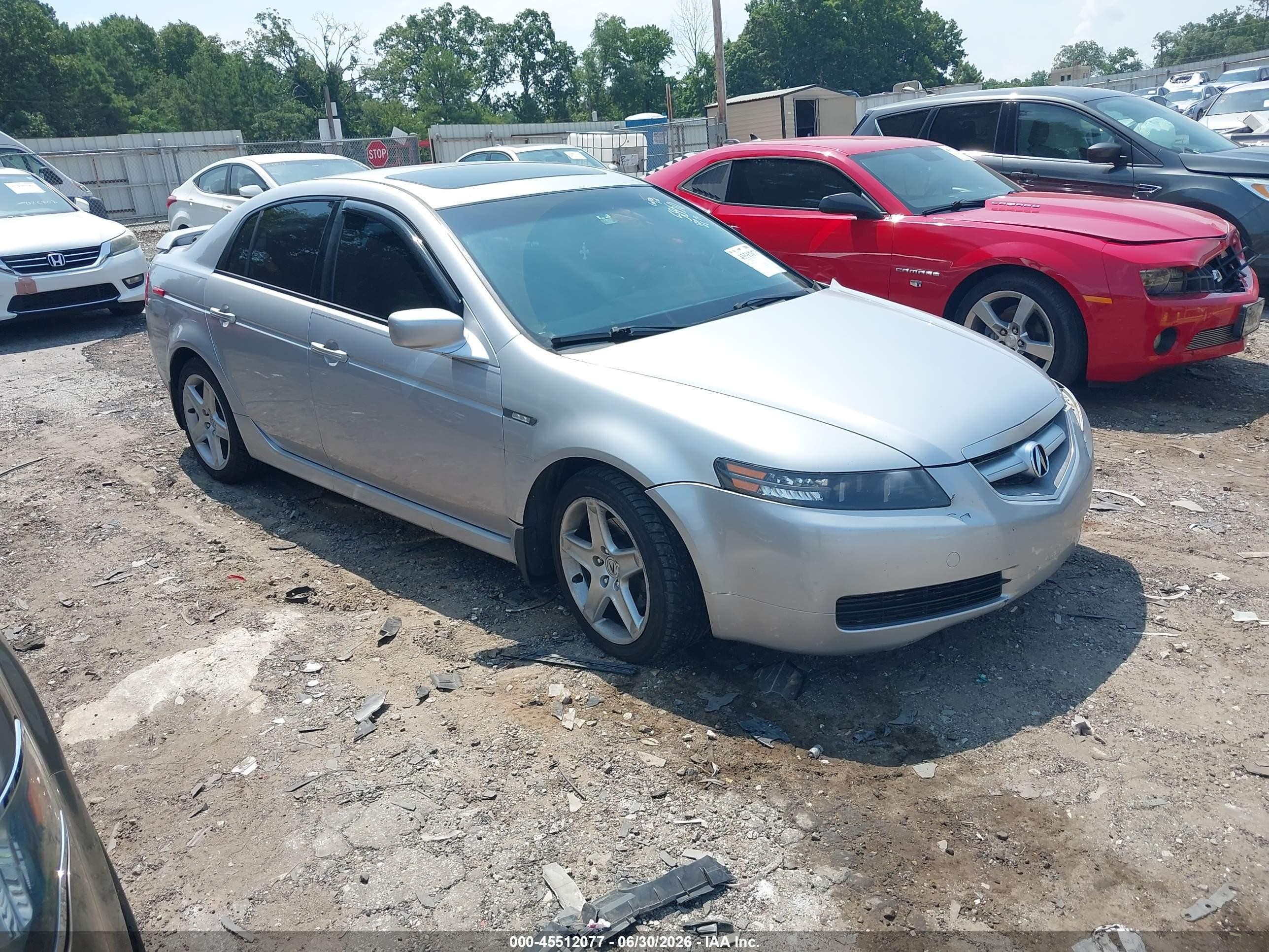 2004 Acura Tl Silver vin: 19UUA66284A075850