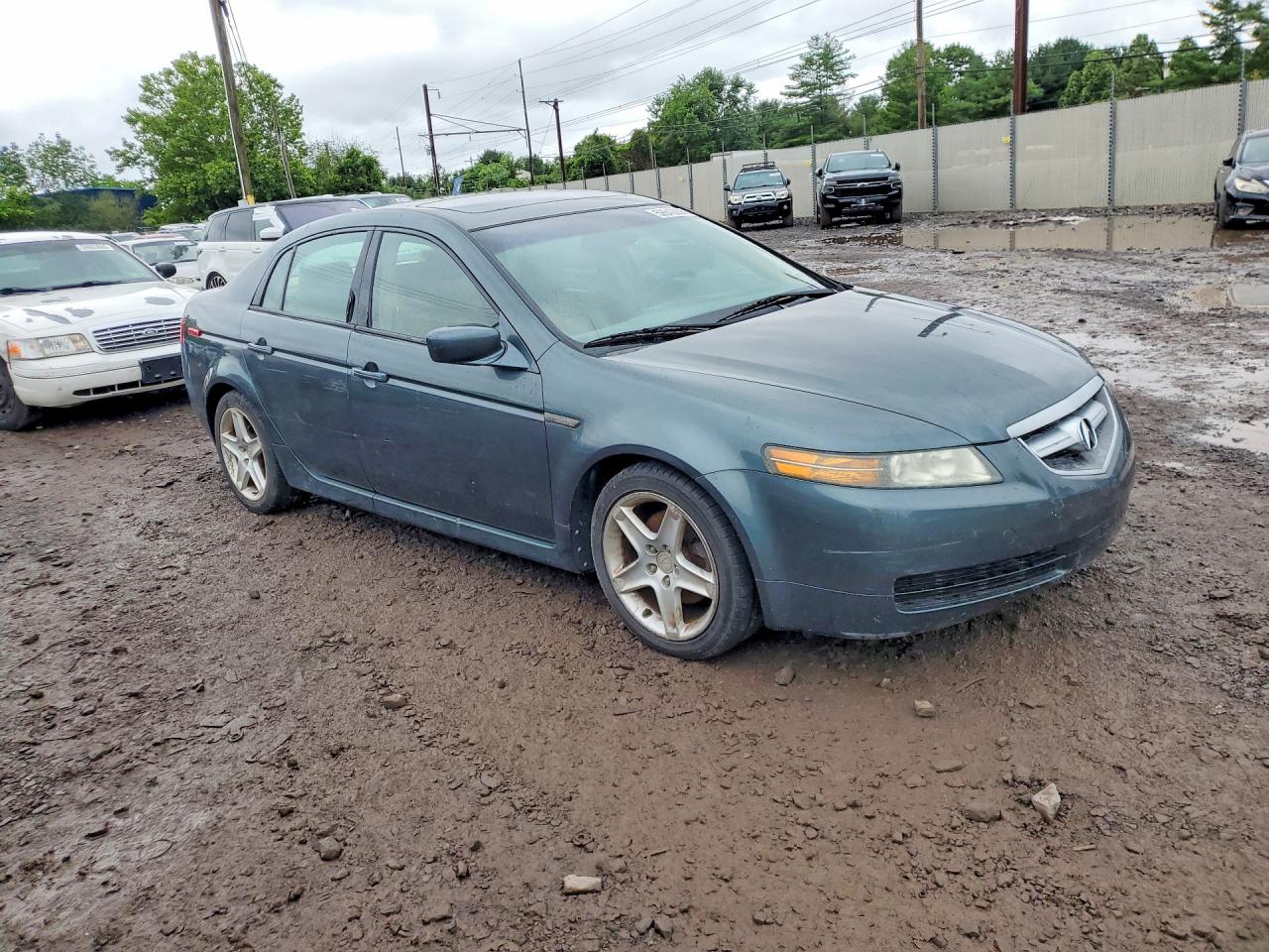 2005 Acura Tl Gray vin: 19UUA66285A016394