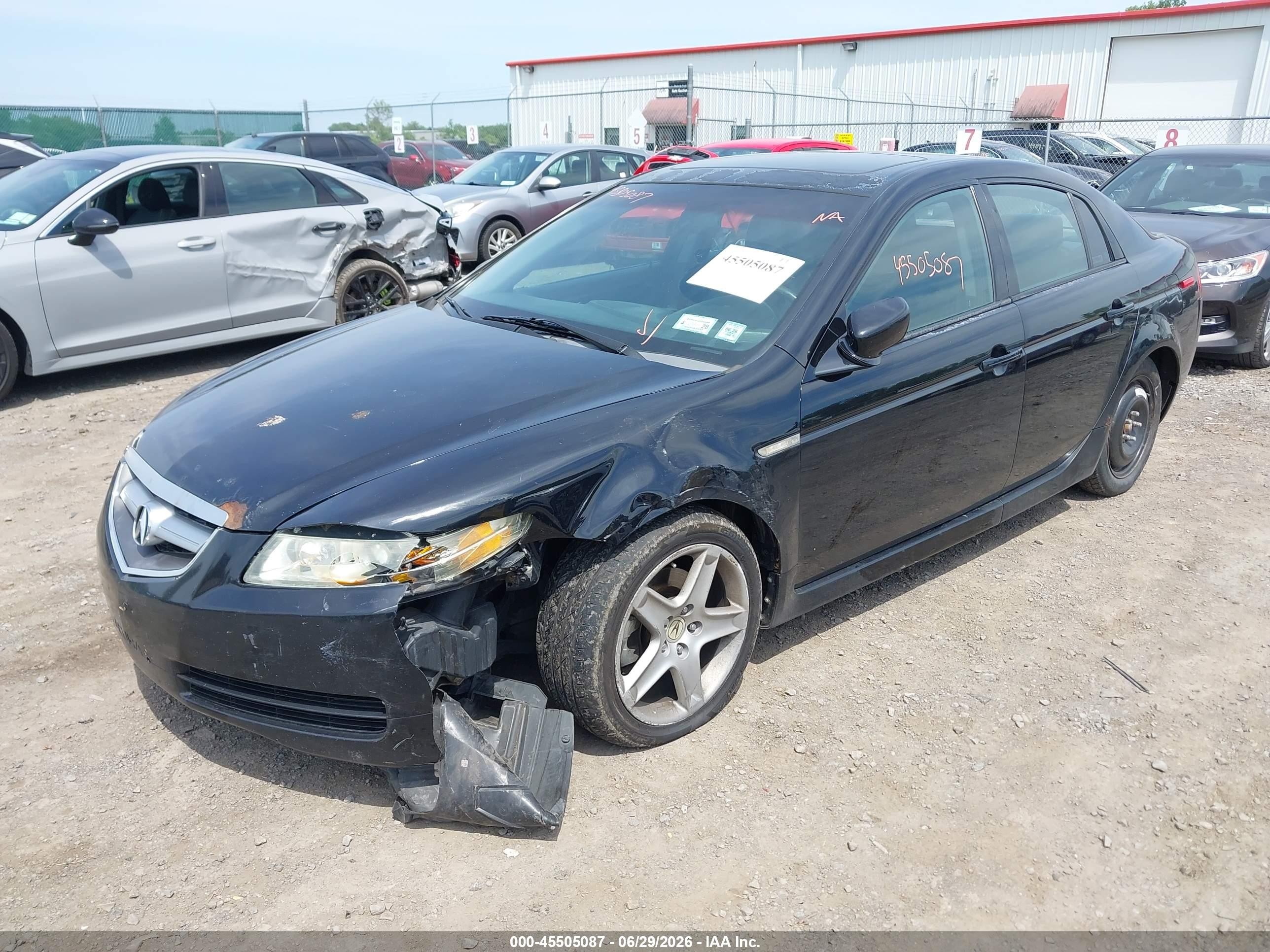 2005 Acura Tl   Black vin: 19UUA66285A024317