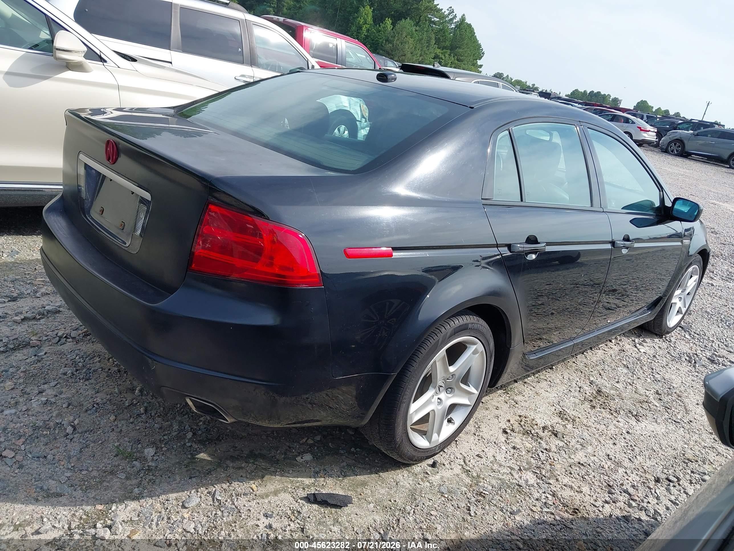 2005 Acura Tl   Black vin: 19UUA66285A040467