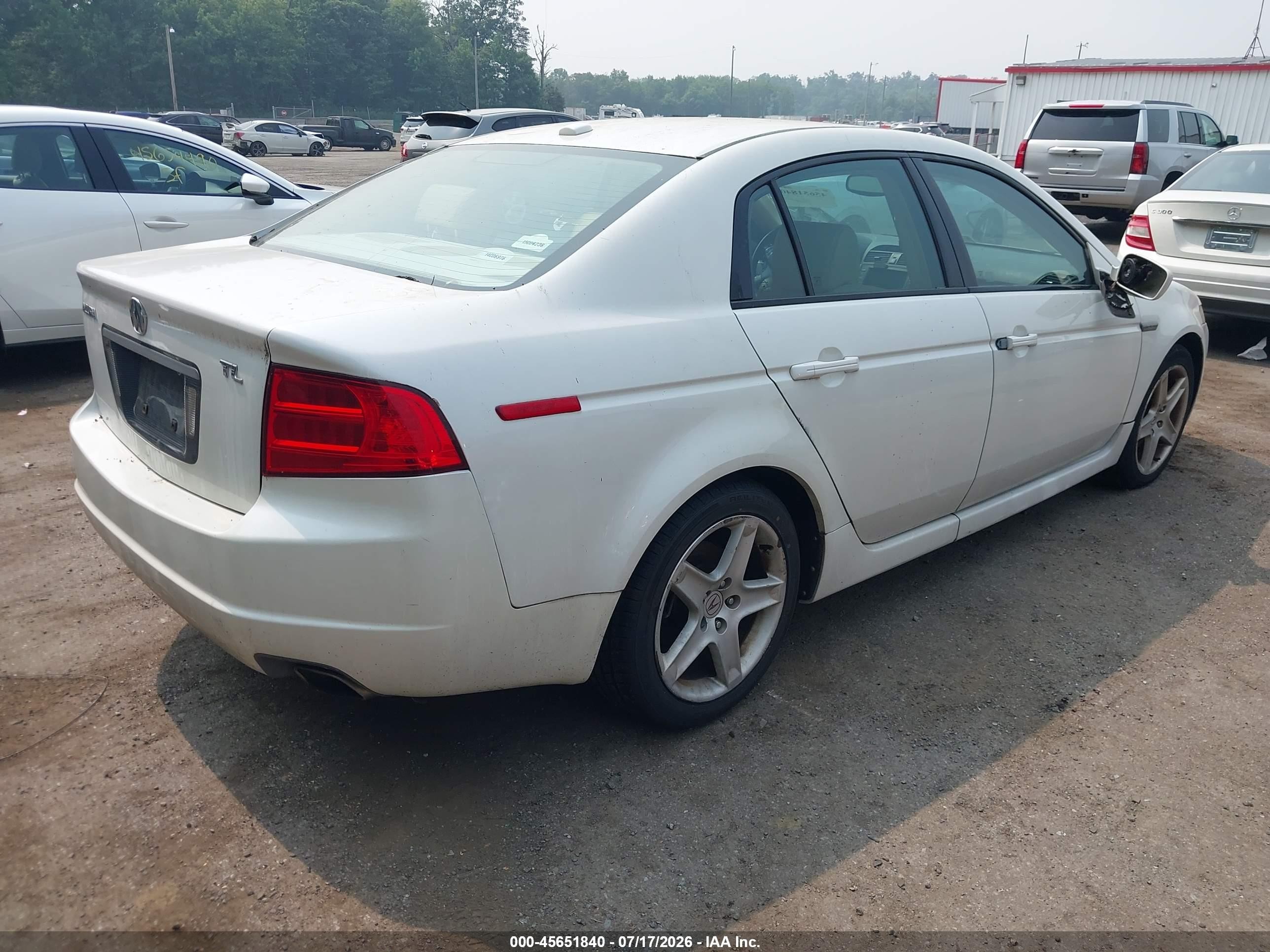2005 Acura Tl Белый vin: 19UUA66285A043191