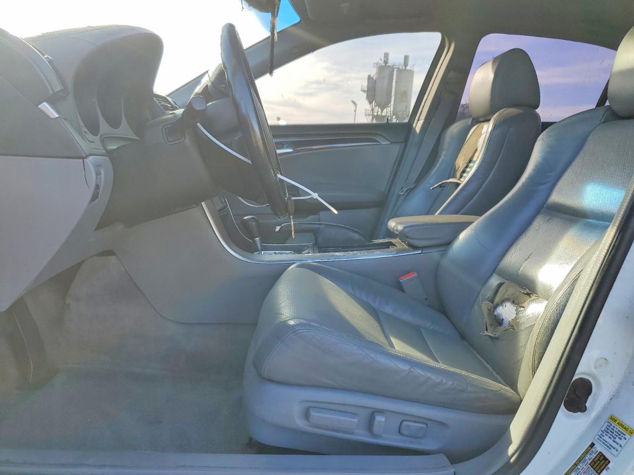 2005 Acura Tl White vin: 19UUA66285A059407