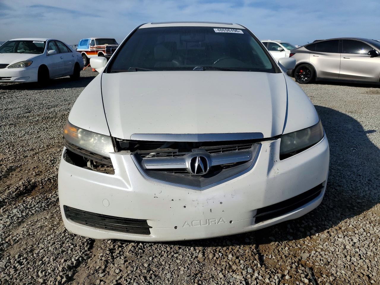 2005 Acura Tl White vin: 19UUA66285A059407