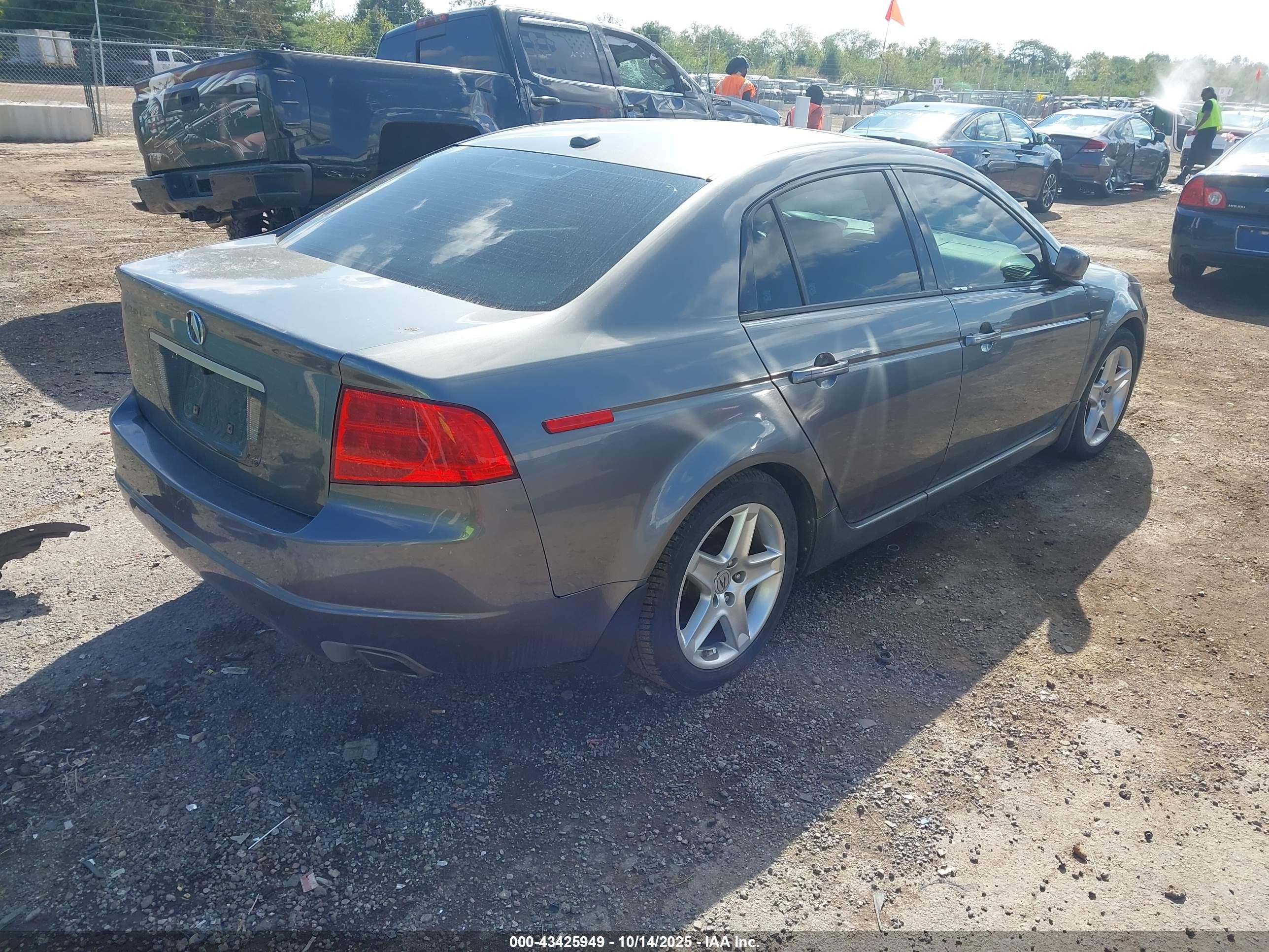 2006 Acura Tl   Gray vin: 19UUA66286A002903