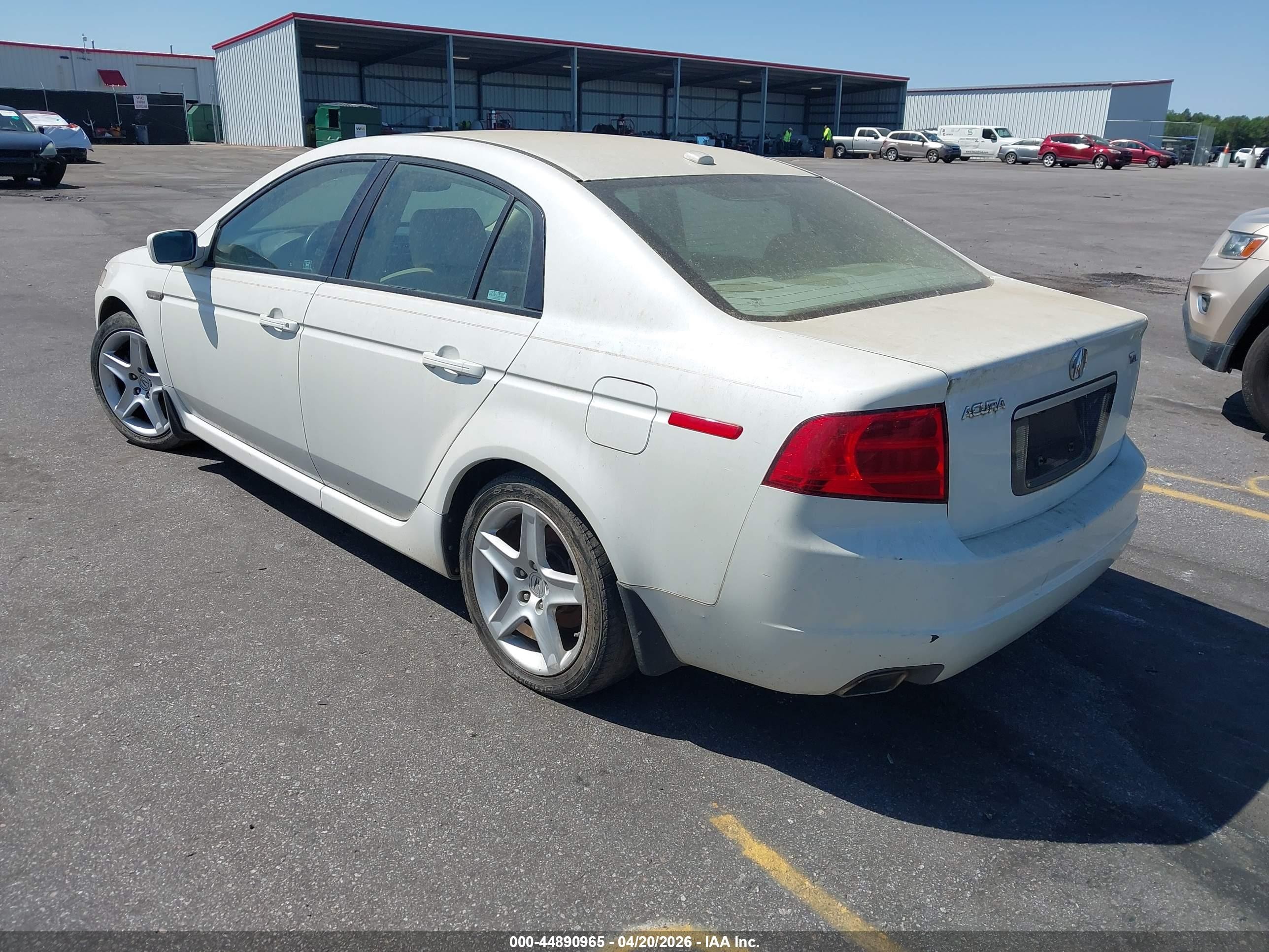 2006 Acura Tl   White vin: 19UUA66286A022343