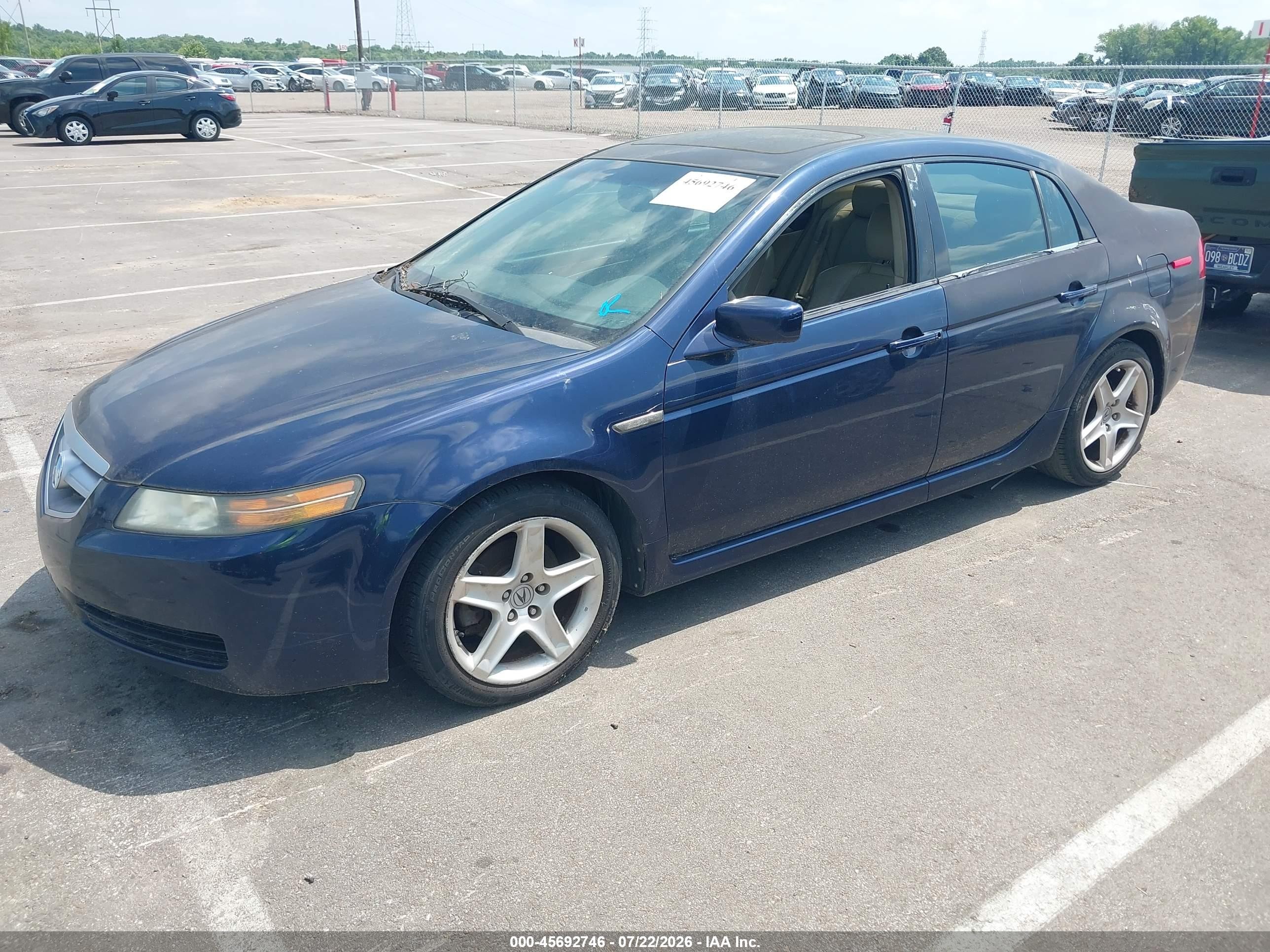 2006 Acura Tl   Blue vin: 19UUA66286A029907