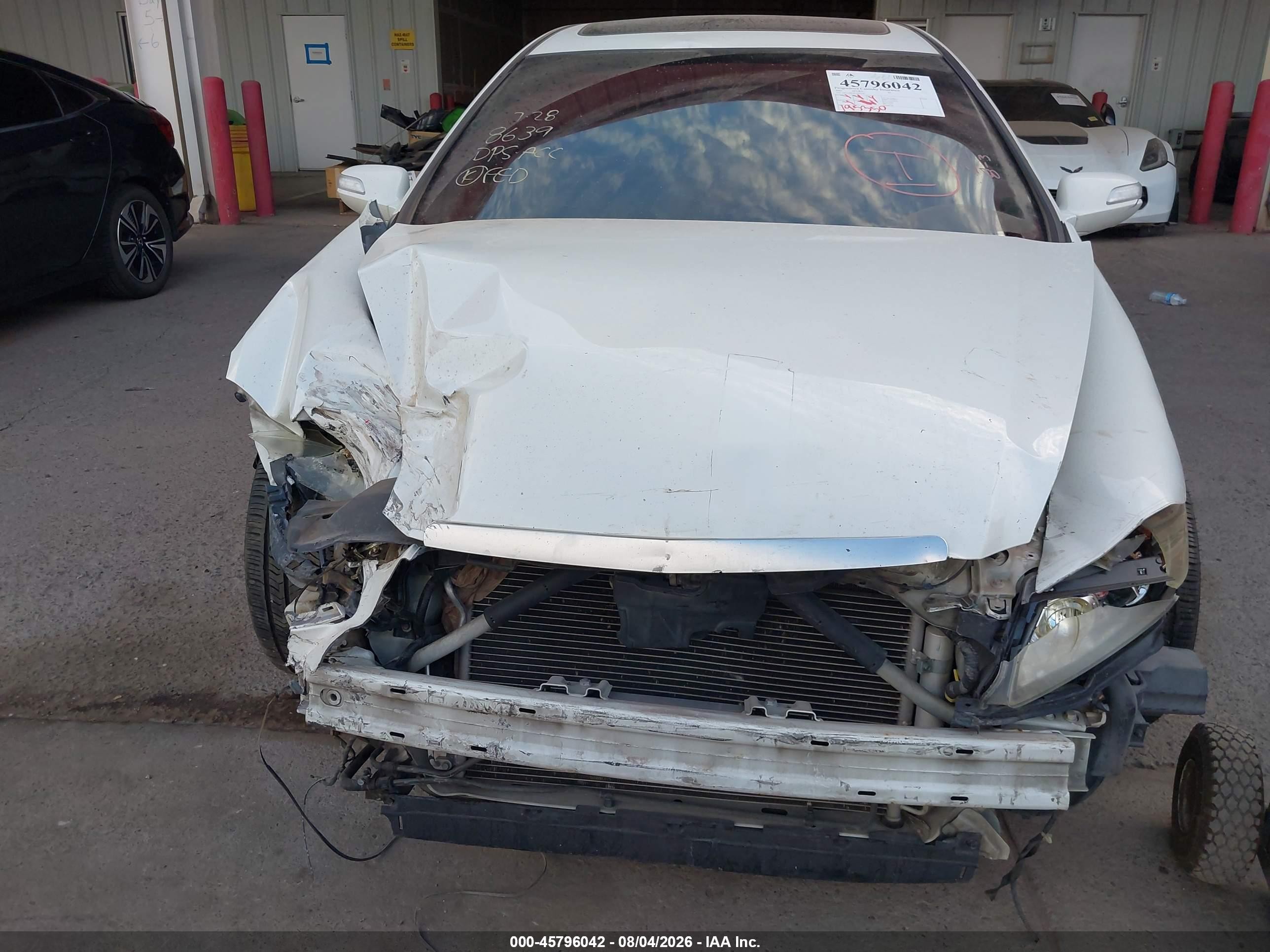 2007 Acura Tl 3.2 White vin: 19UUA66287A003146