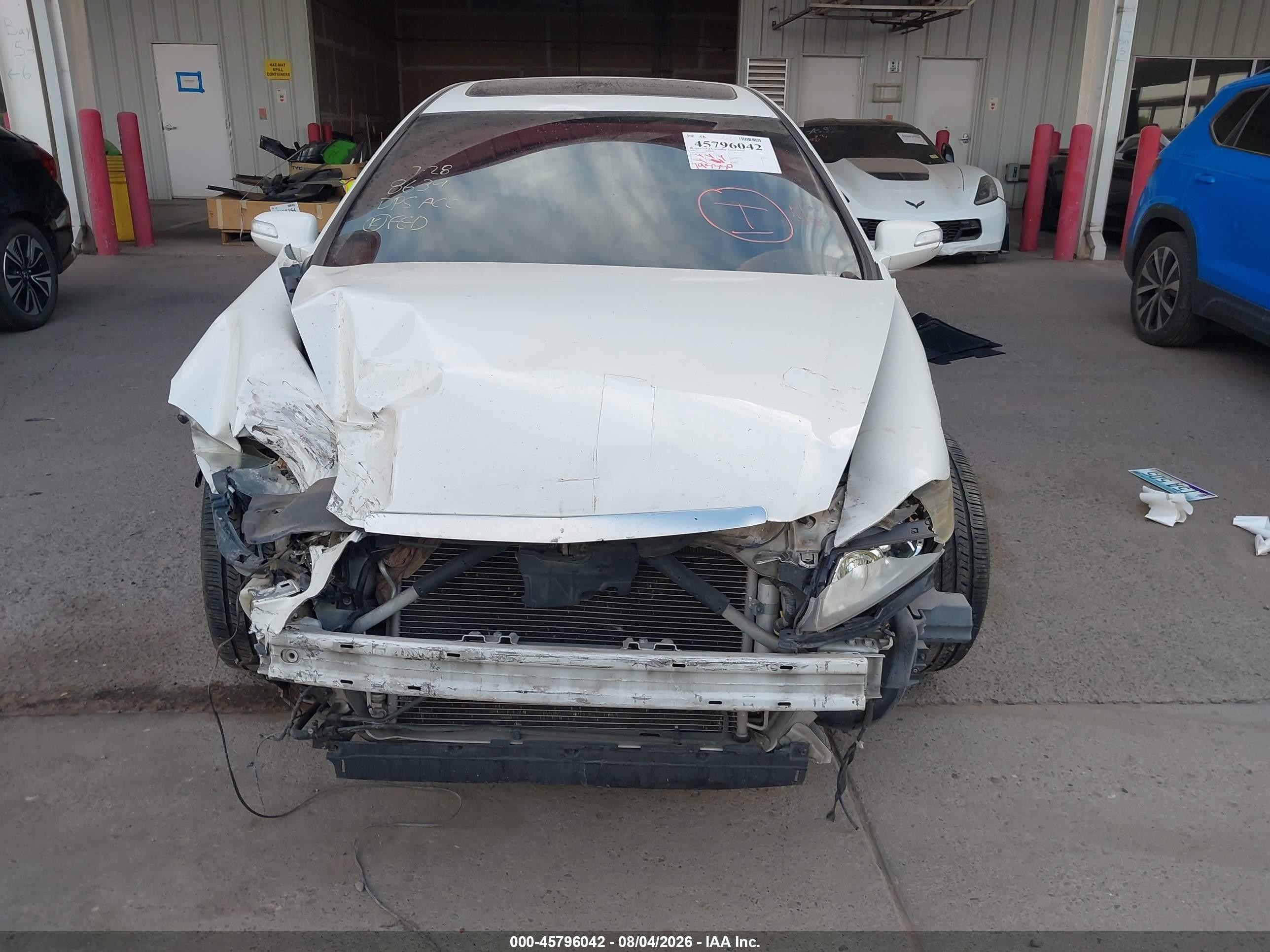 2007 Acura Tl 3.2 White vin: 19UUA66287A003146