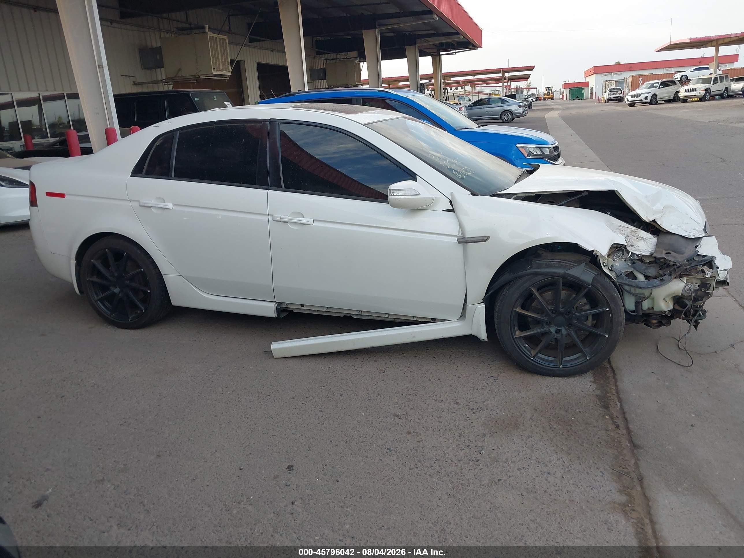 2007 Acura Tl 3.2 White vin: 19UUA66287A003146