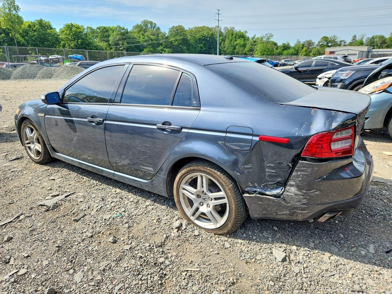 2007 Acura Tl Gray vin: 19UUA66287A016527