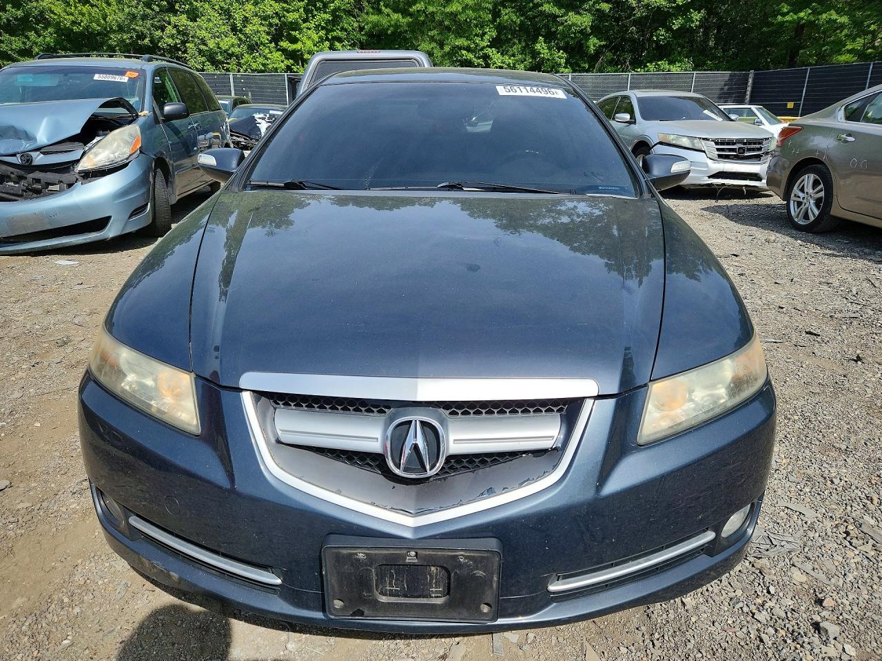 2007 Acura Tl Gray vin: 19UUA66287A016527