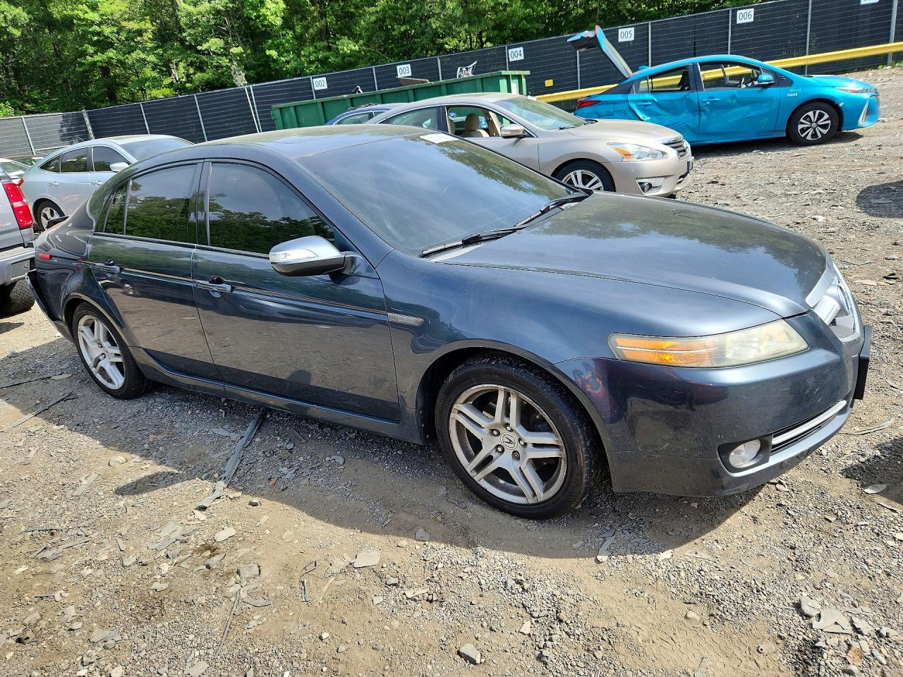 2007 Acura Tl Gray vin: 19UUA66287A016527