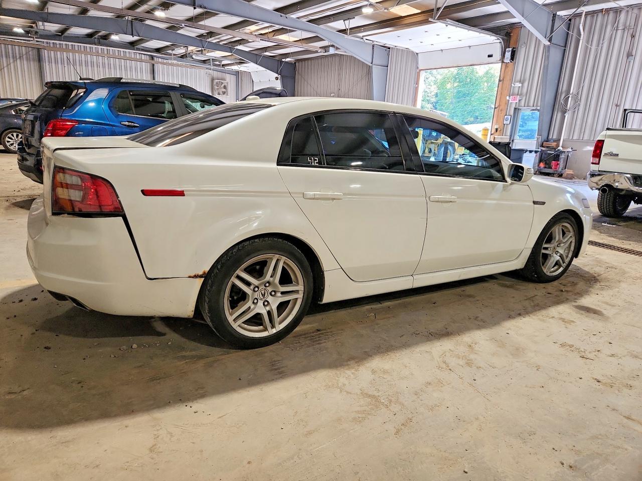 2007 Acura Tl White vin: 19UUA66287A041914
