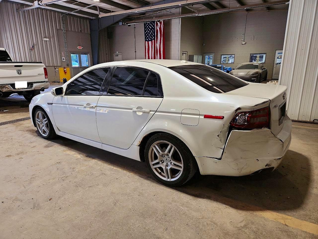 2007 Acura Tl White vin: 19UUA66287A041914