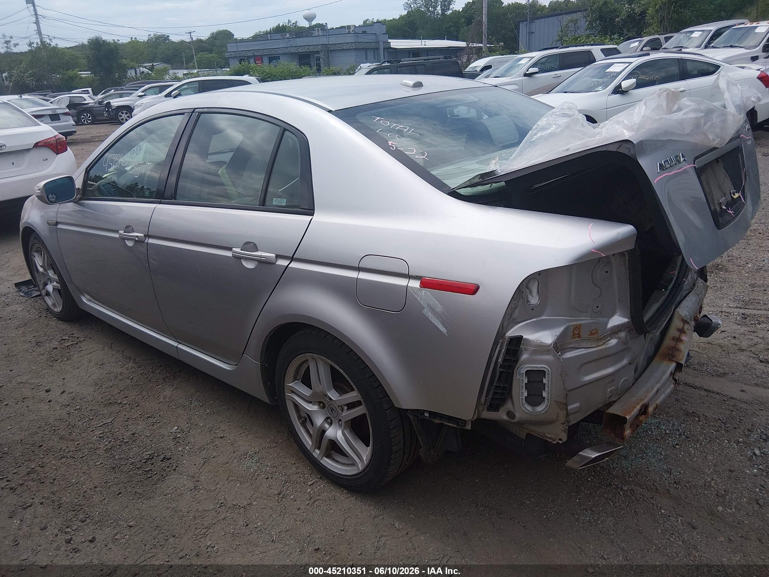 2008 Acura Tl 3.2 Silver vin: 19UUA66288A003892