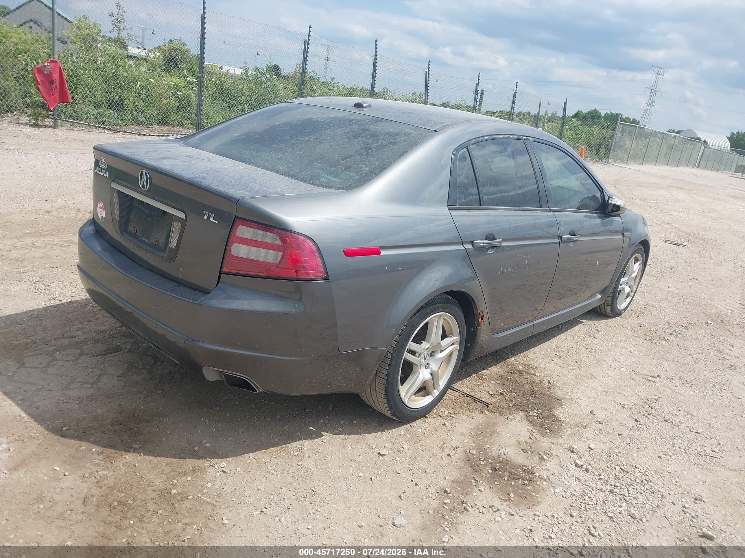 2008 Acura Tl 3.2 Gray vin: 19UUA66288A033460