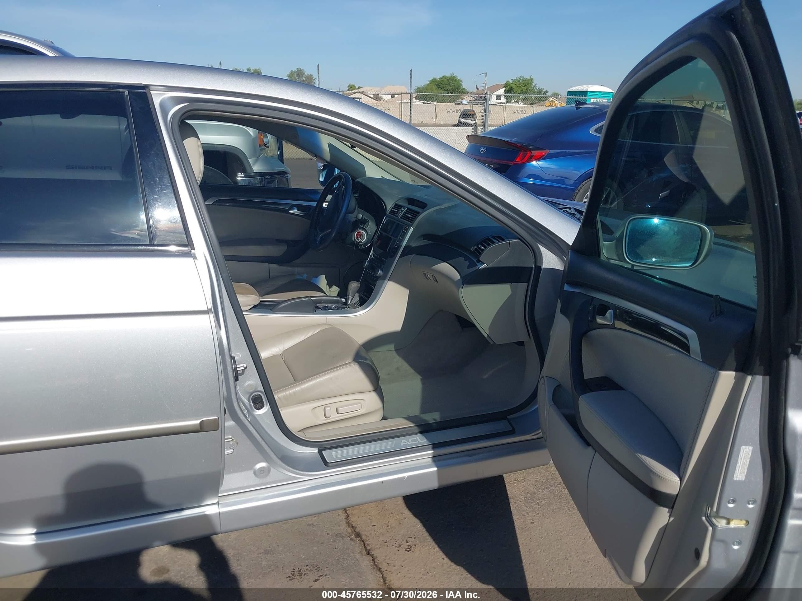 2008 Acura Tl 3.2 Silver vin: 19UUA66288A040442
