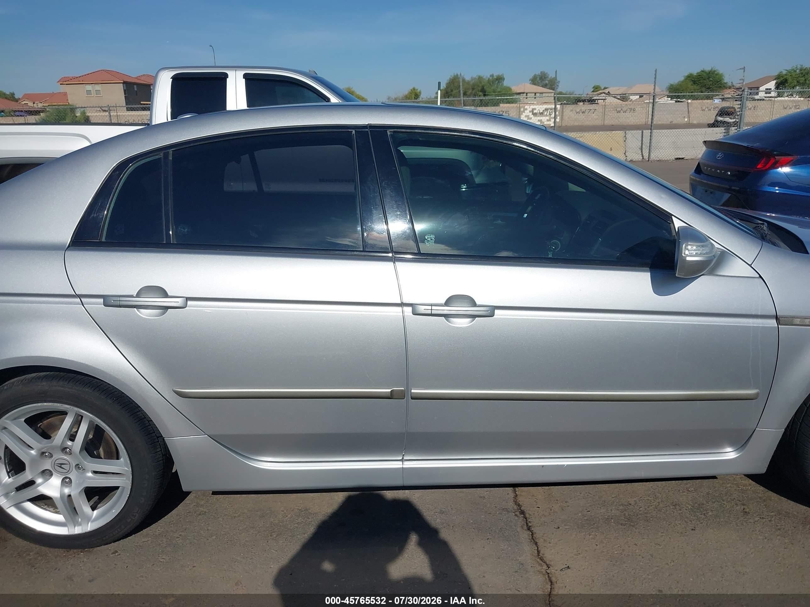 2008 Acura Tl 3.2 Silver vin: 19UUA66288A040442