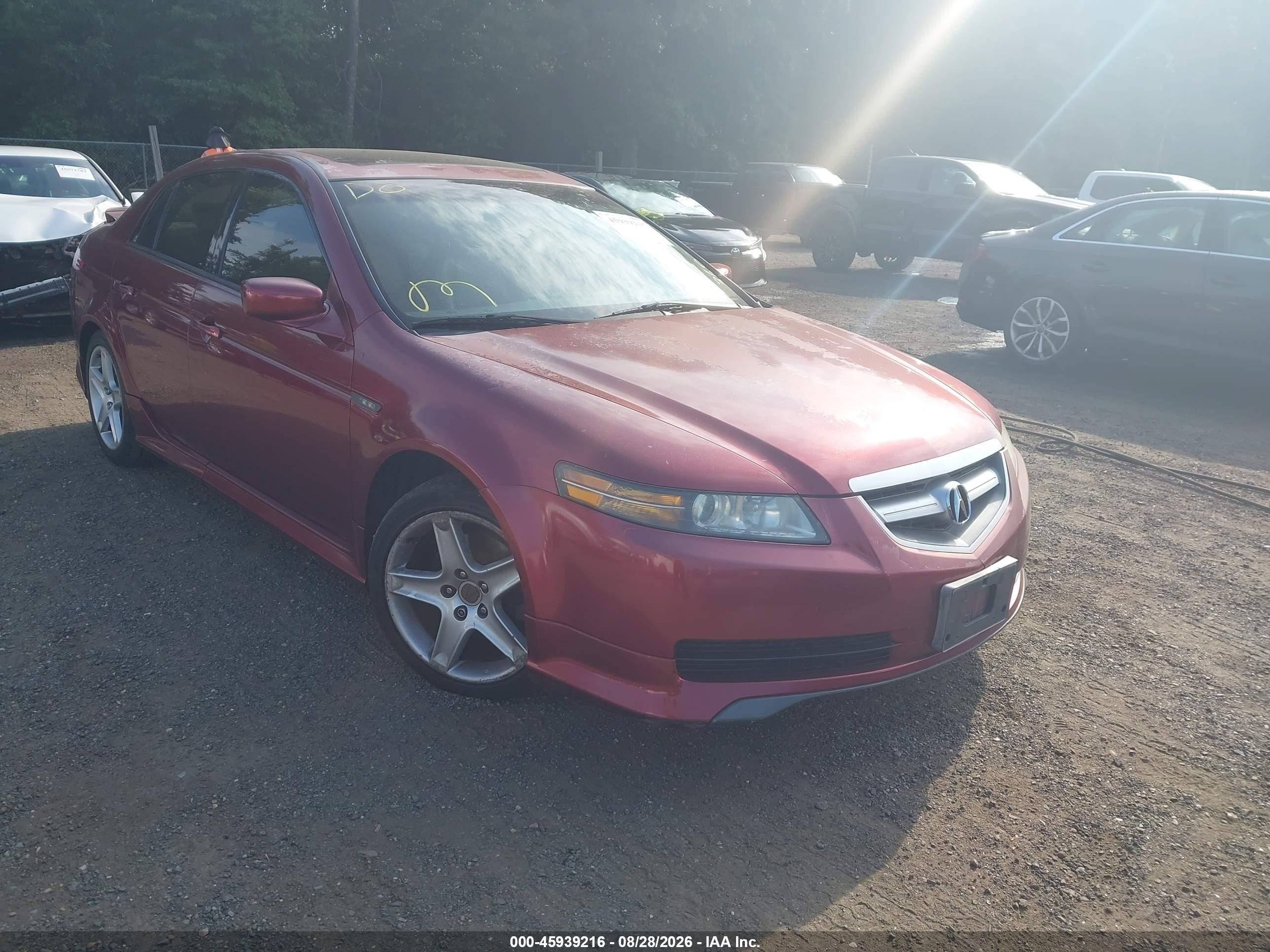 2004 Acura Tl   Red vin: 19UUA66294A037866