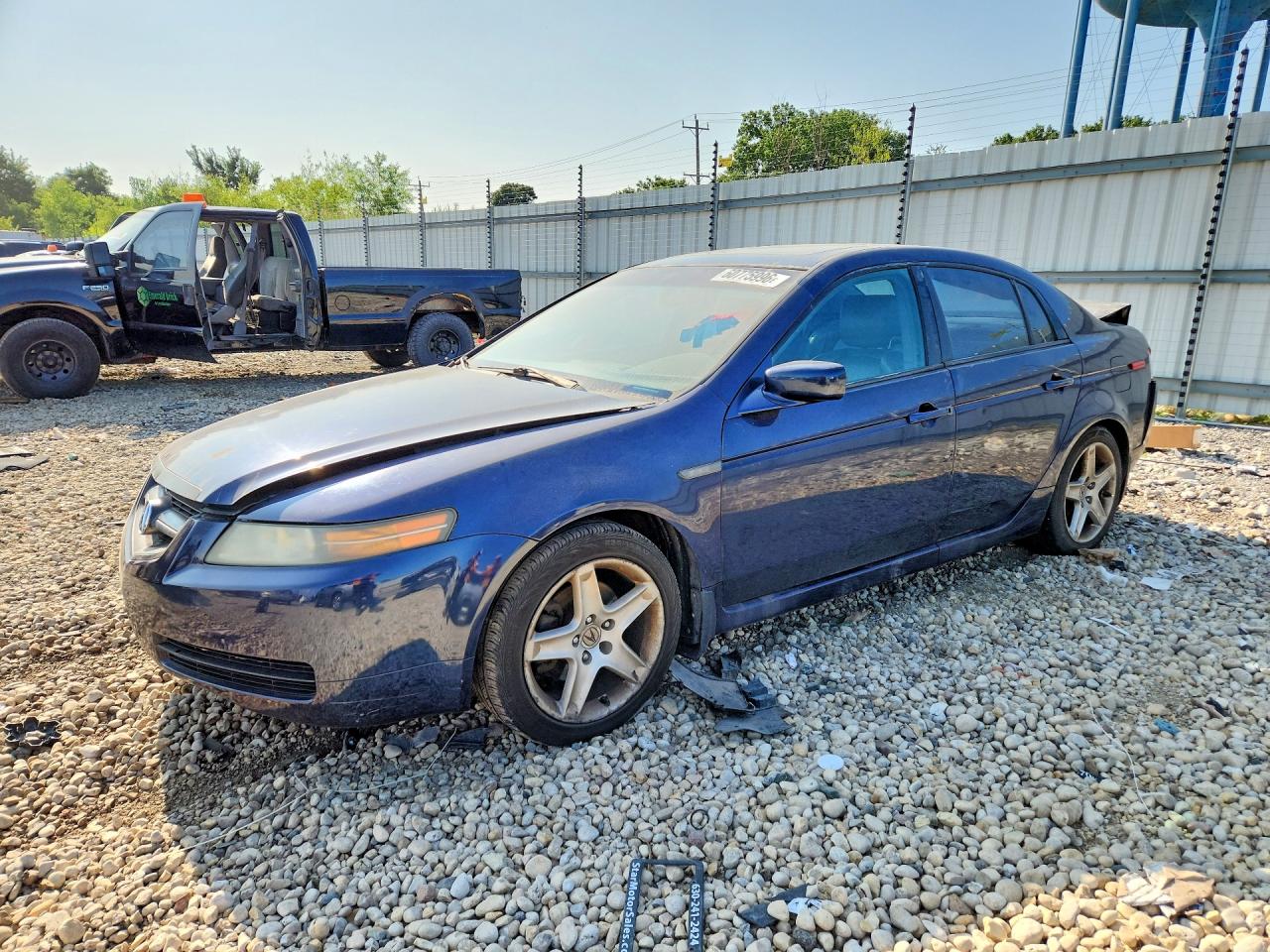 2004 Acura Tl Blue vin: 19UUA66294A050326