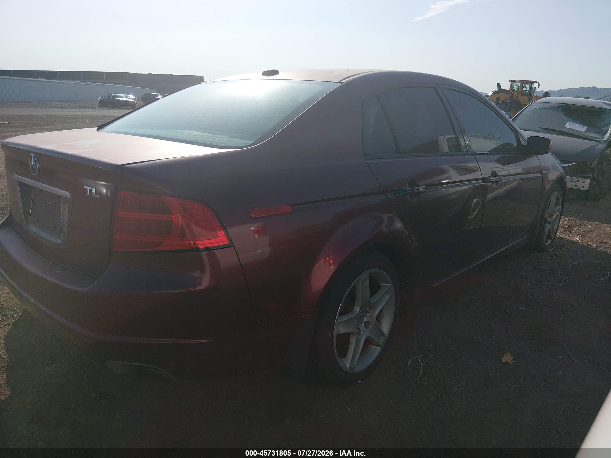 2004 Acura Tl   Burgundy vin: 19UUA66294A058247