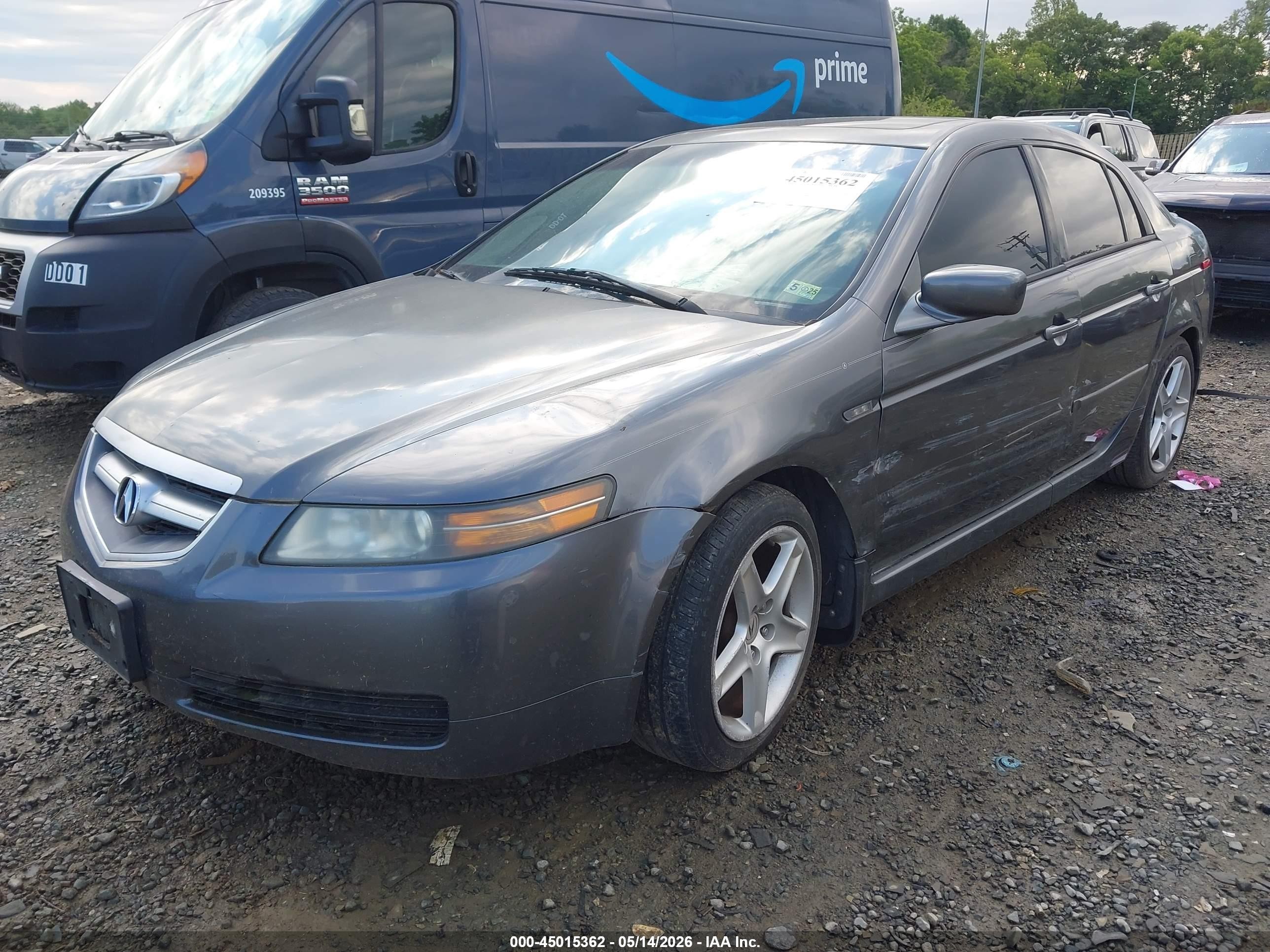 2004 Acura Tl   Gray vin: 19UUA66294A071886